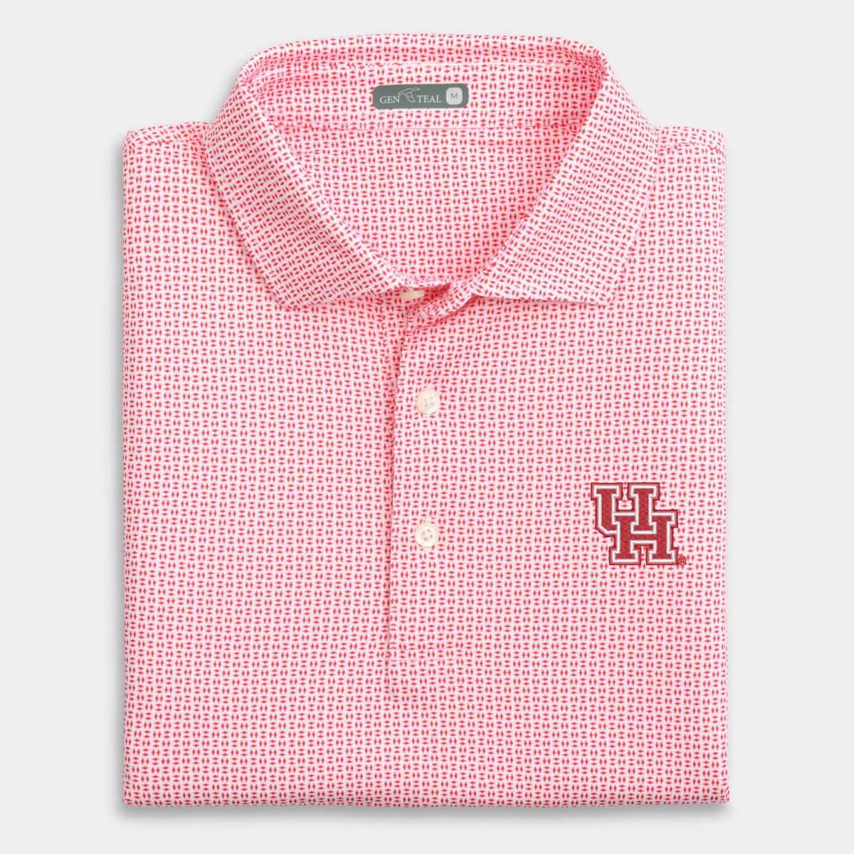 Houston Trellis Printed Performance Polo