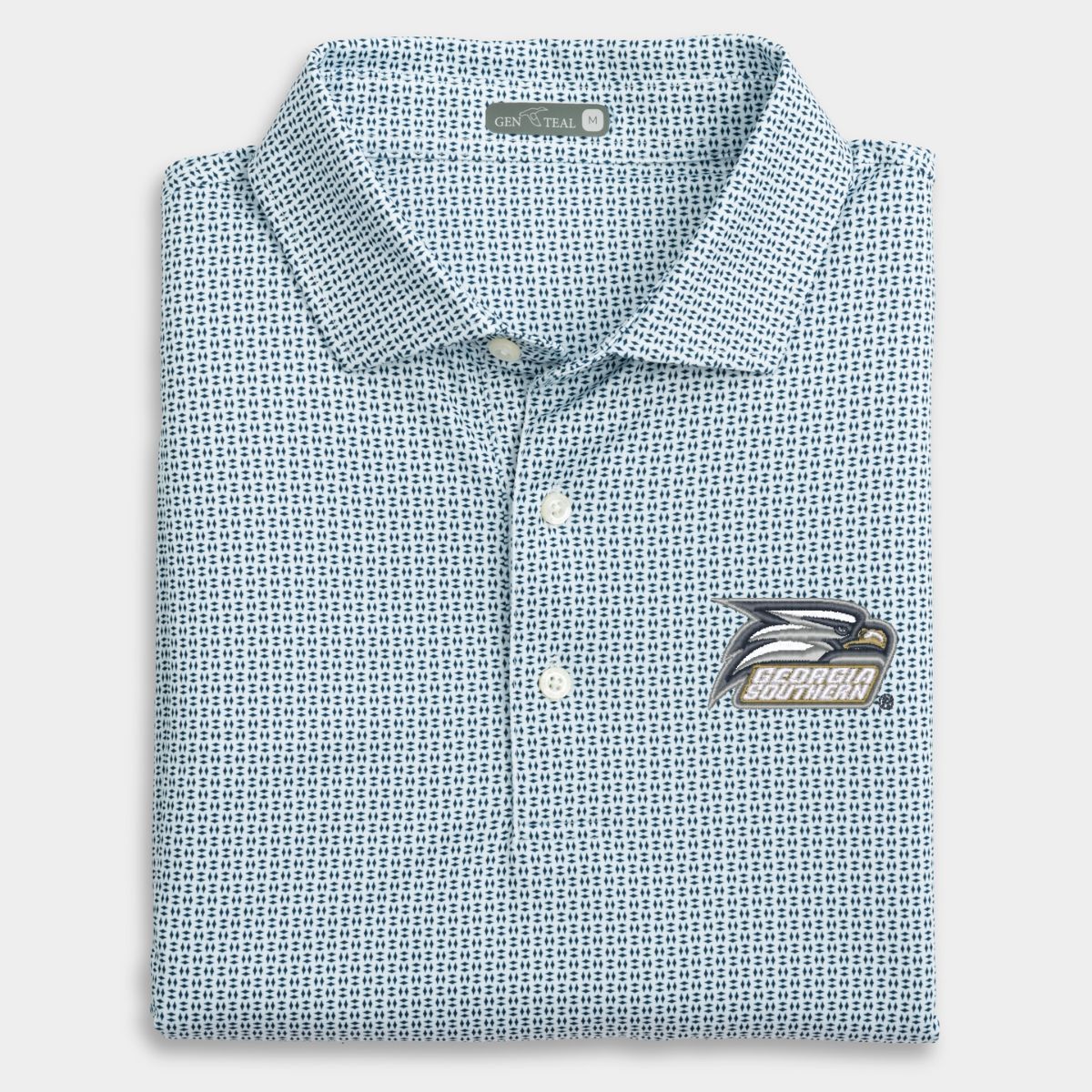 Georgia Southern Trellis Printed Performance Polo