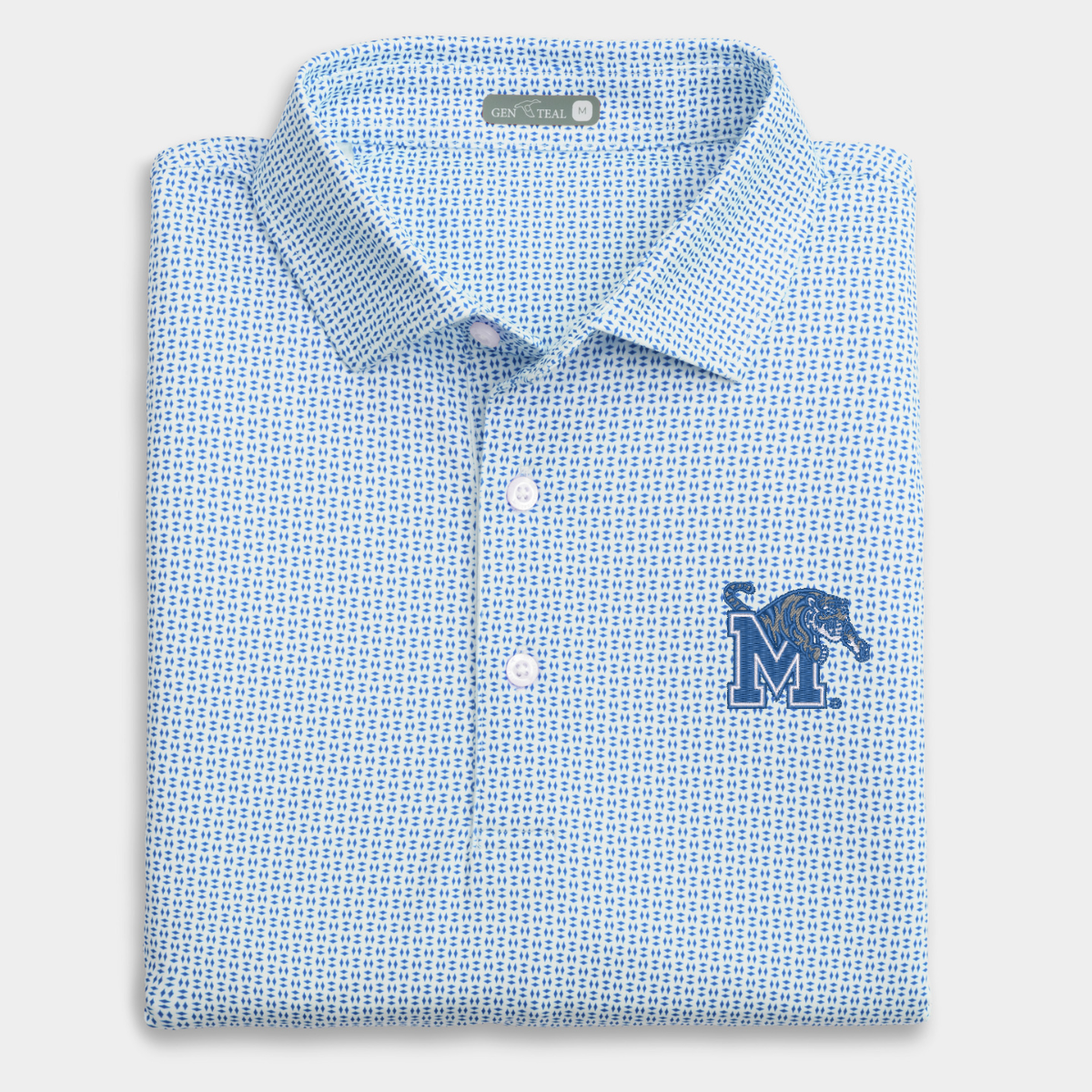 Memphis Trellis Printed Performance Polo