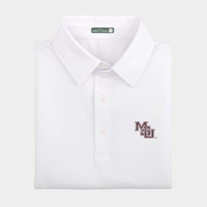 Mississippi State Vault Solid Performance Polo