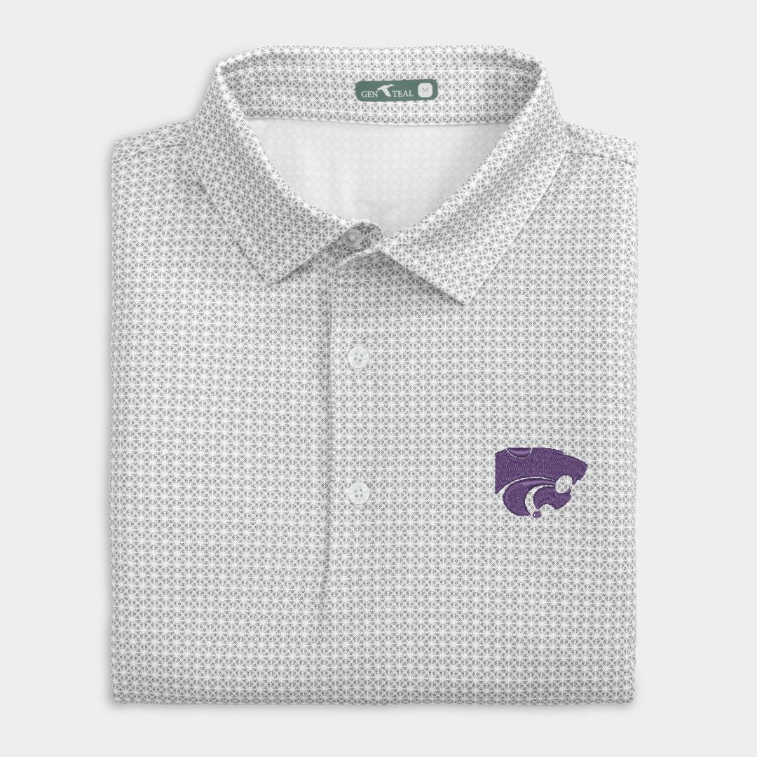 Kansas State Tile Printed Performance Polo