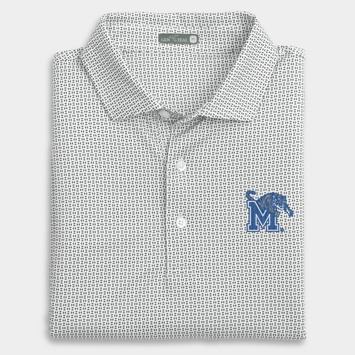 Memphis Trellis Printed Performance Polo