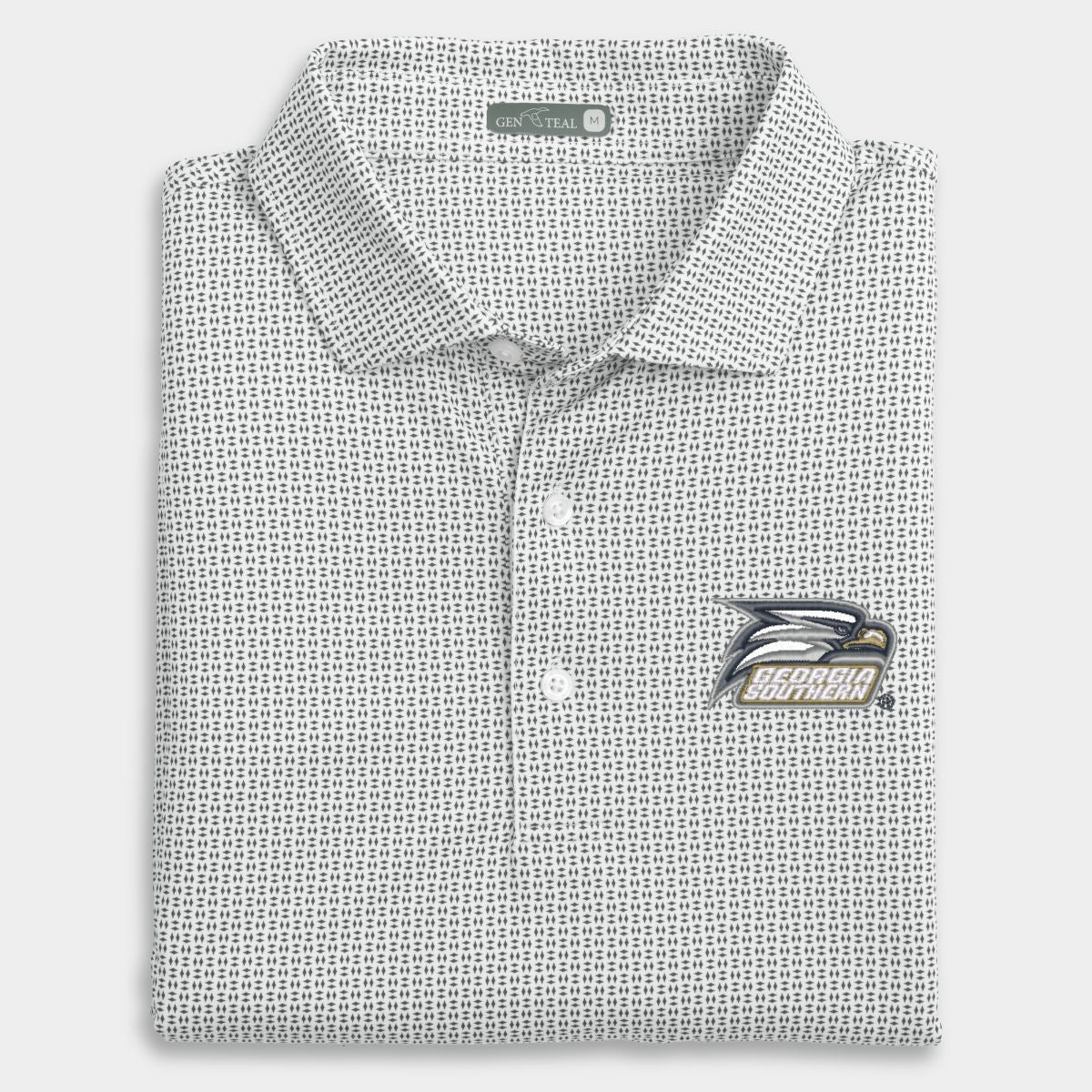 Georgia Southern Trellis Printed Performance Polo