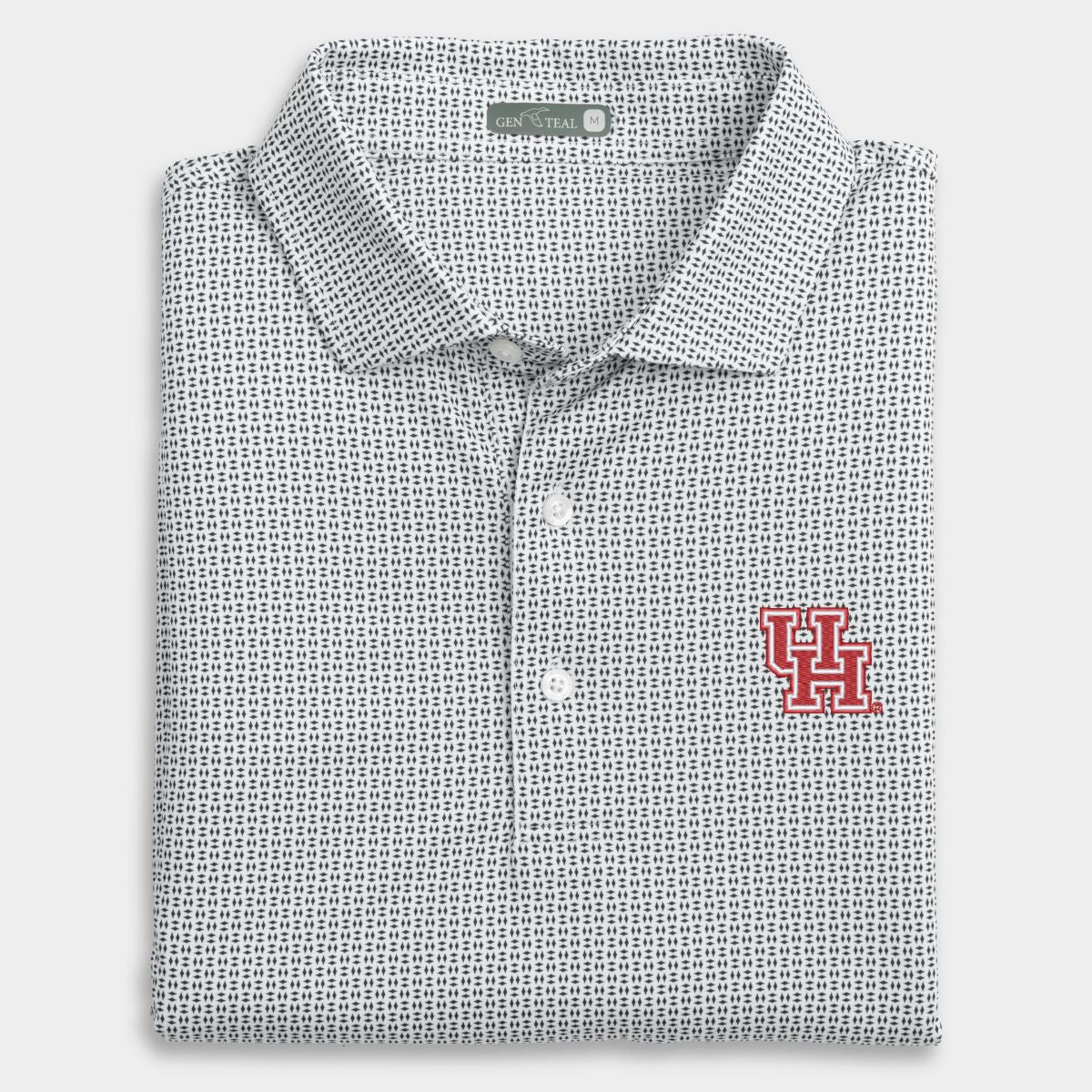 Houston Trellis Printed Performance Polo