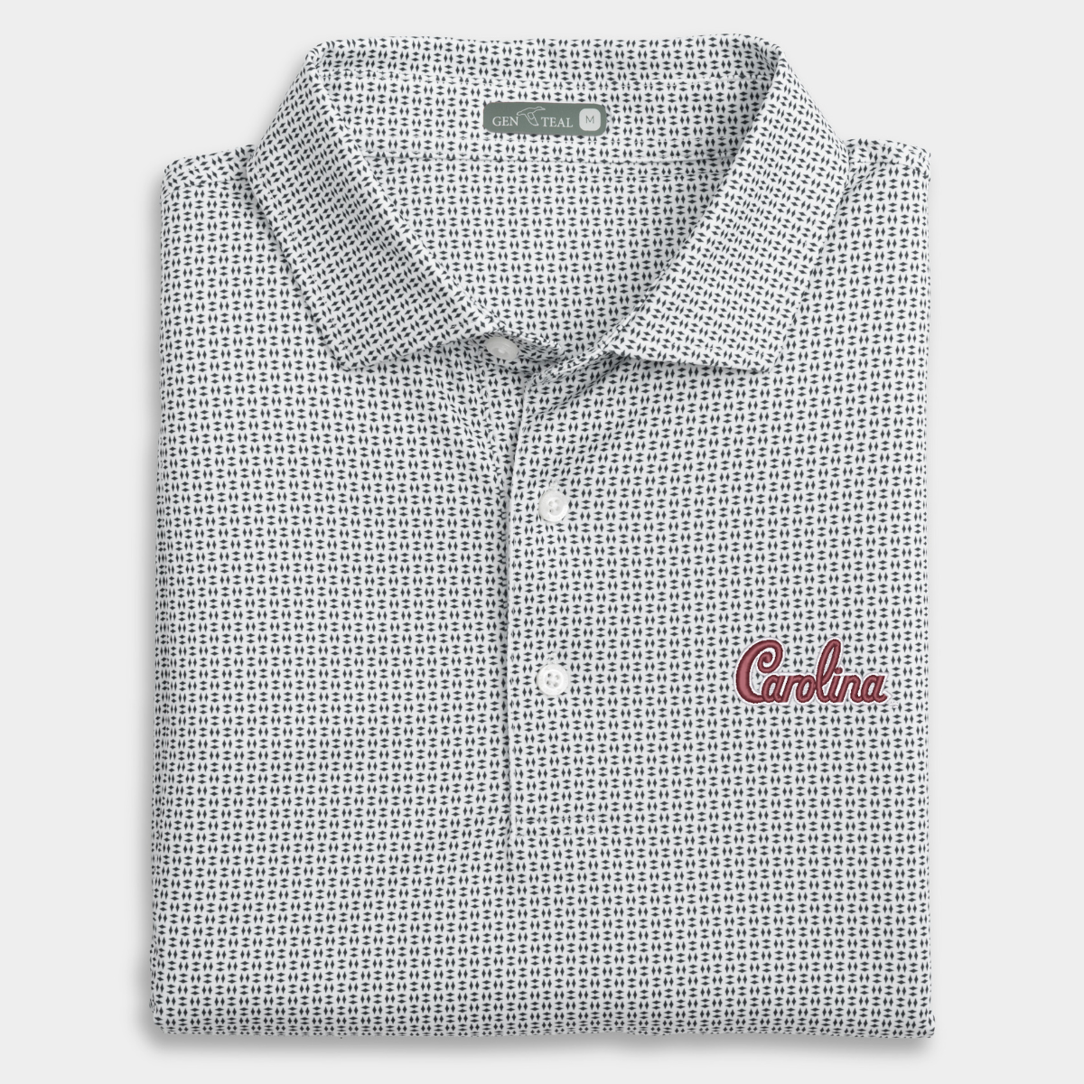 South Carolina Script Trellis Printed Performance Polo