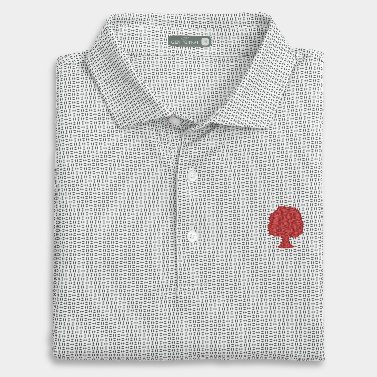Grove Collective Trellis Printed Performance Polo