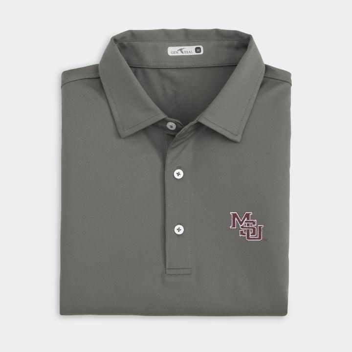 Mississippi State Vault Solid Performance Polo
