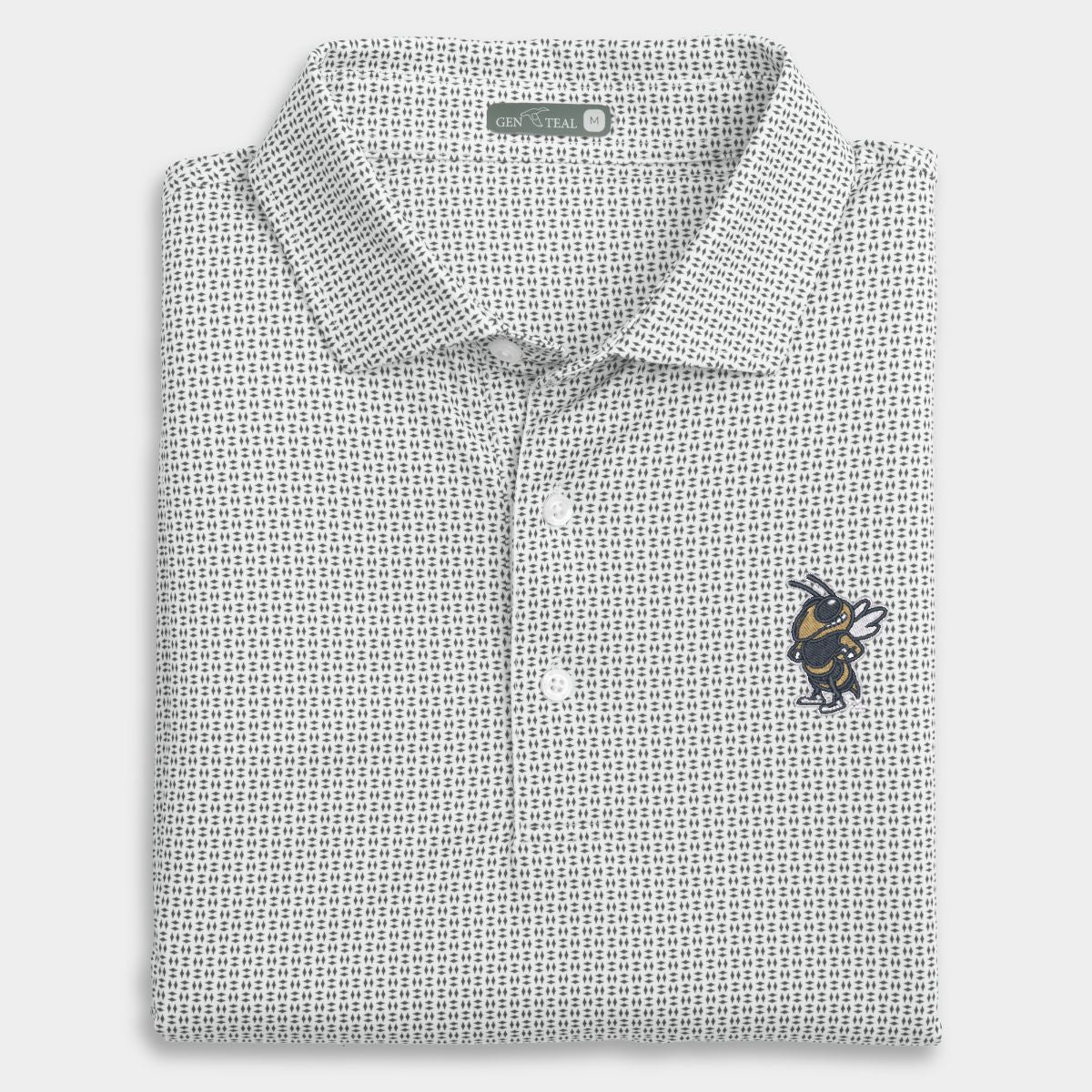 Georgia Tech Buzz Trellis Printed Performance Polo