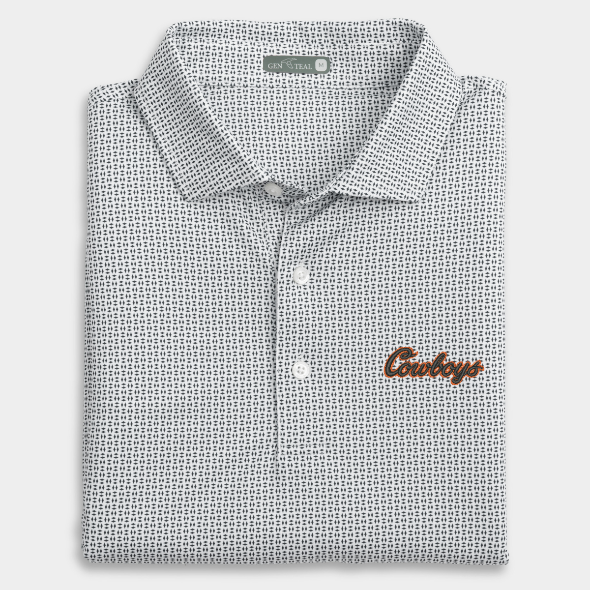 Oklahoma State Cowboys Trellis Printed Performance Polo