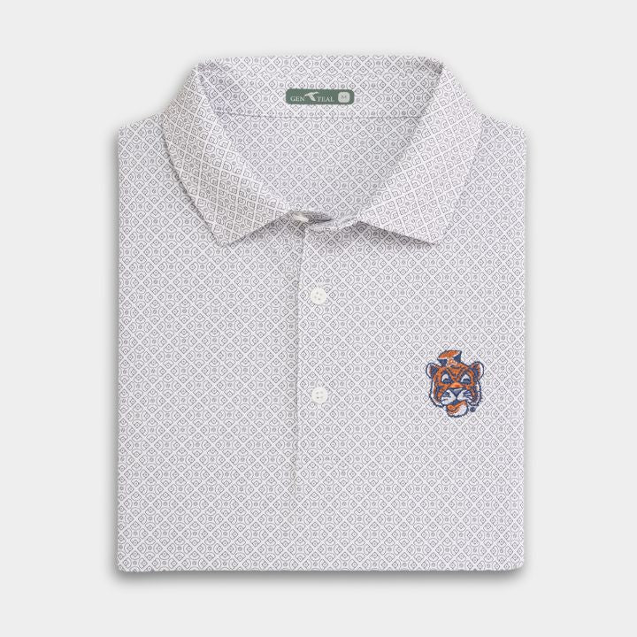 Auburn Vault Diamonds Printed Performance Polo