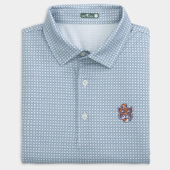 Auburn Vault Tile Printed Performance Polo