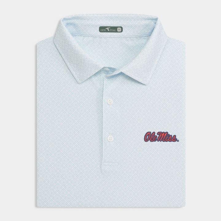 Ole Miss Diamonds Printed Performance Polo