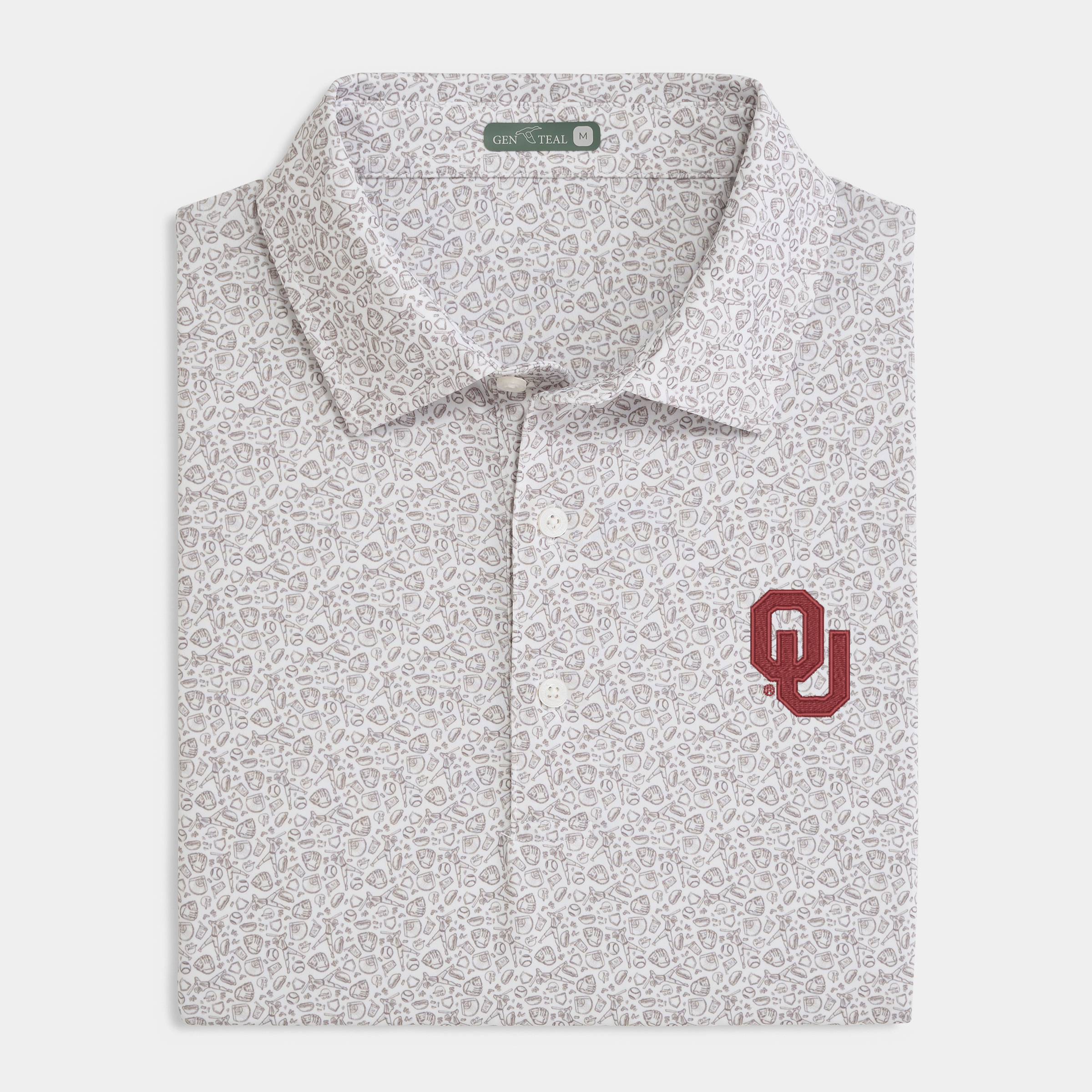 Oklahoma Fastball Printed Performance Polo
