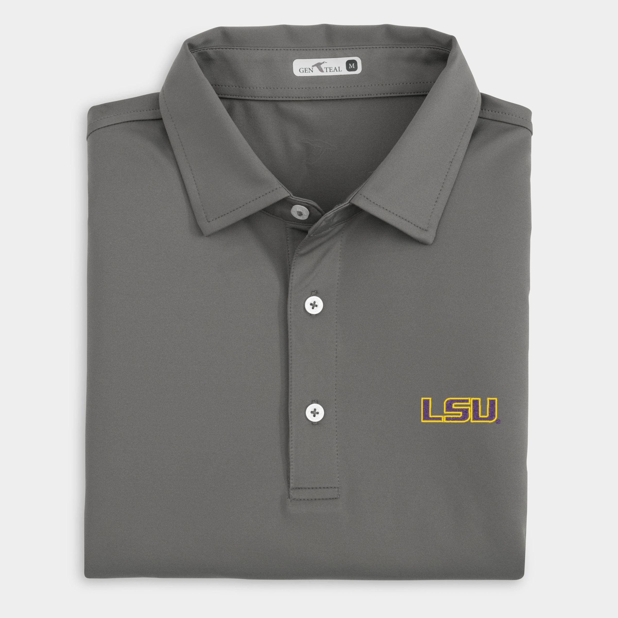 LSU Solid Performance Polo
