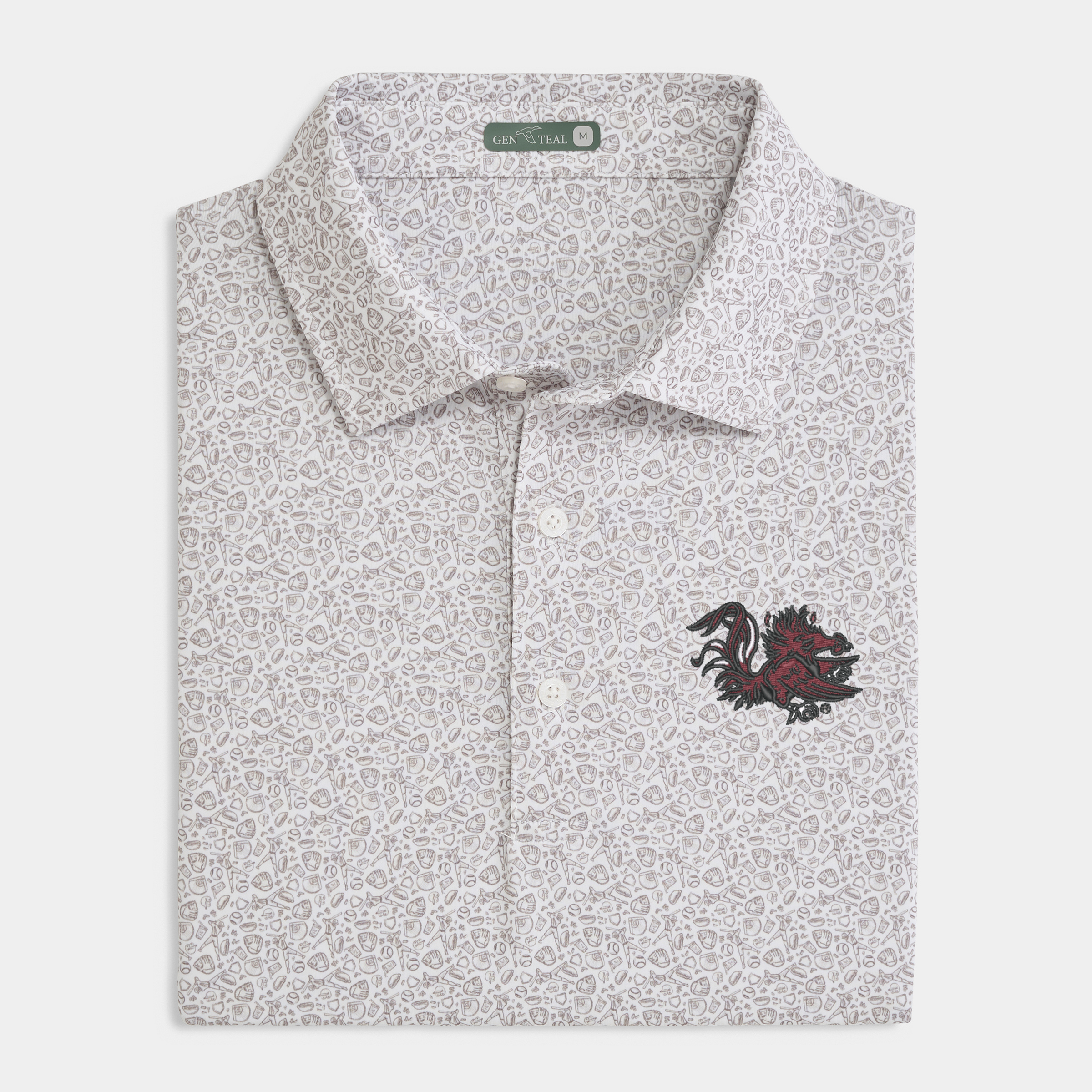 South Carolina Fastball Printed Performance Polo