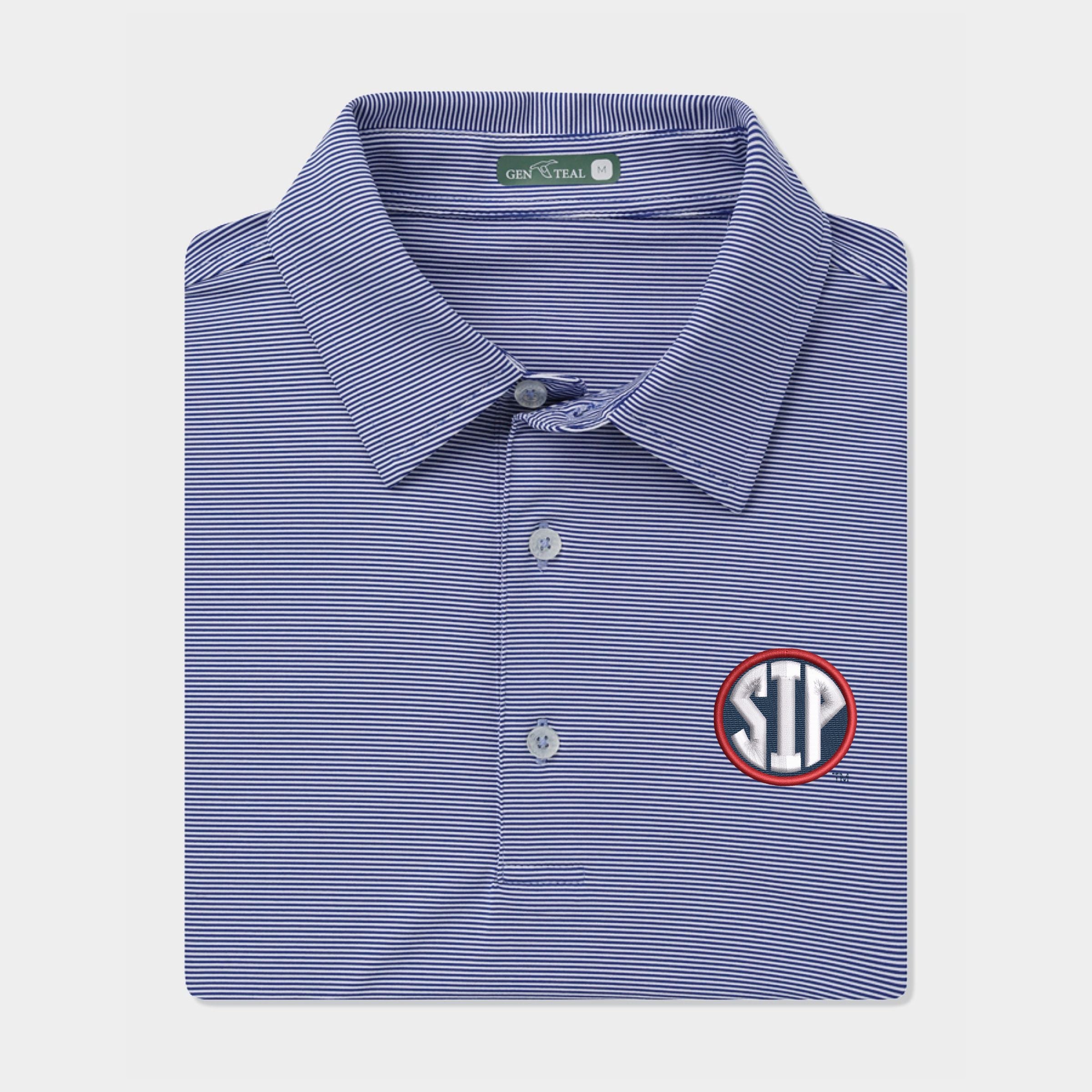Ole Miss SIP Pinstripe Performance Polo
