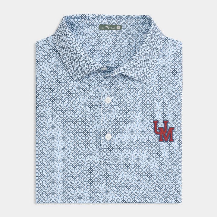 Sunday Ole Miss Diamonds Printed Performance Polo