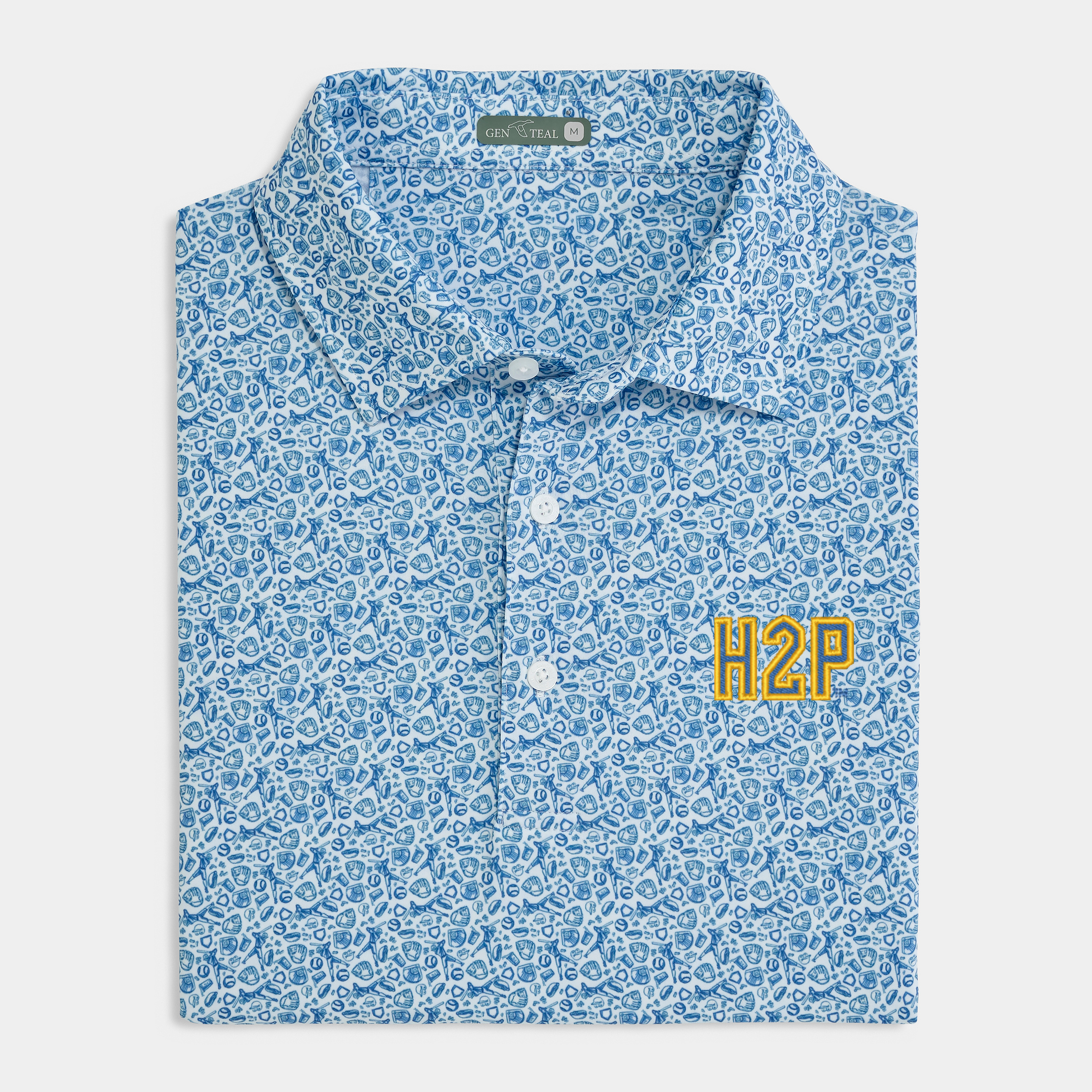 Pitt Fastball Printed Performance Polo