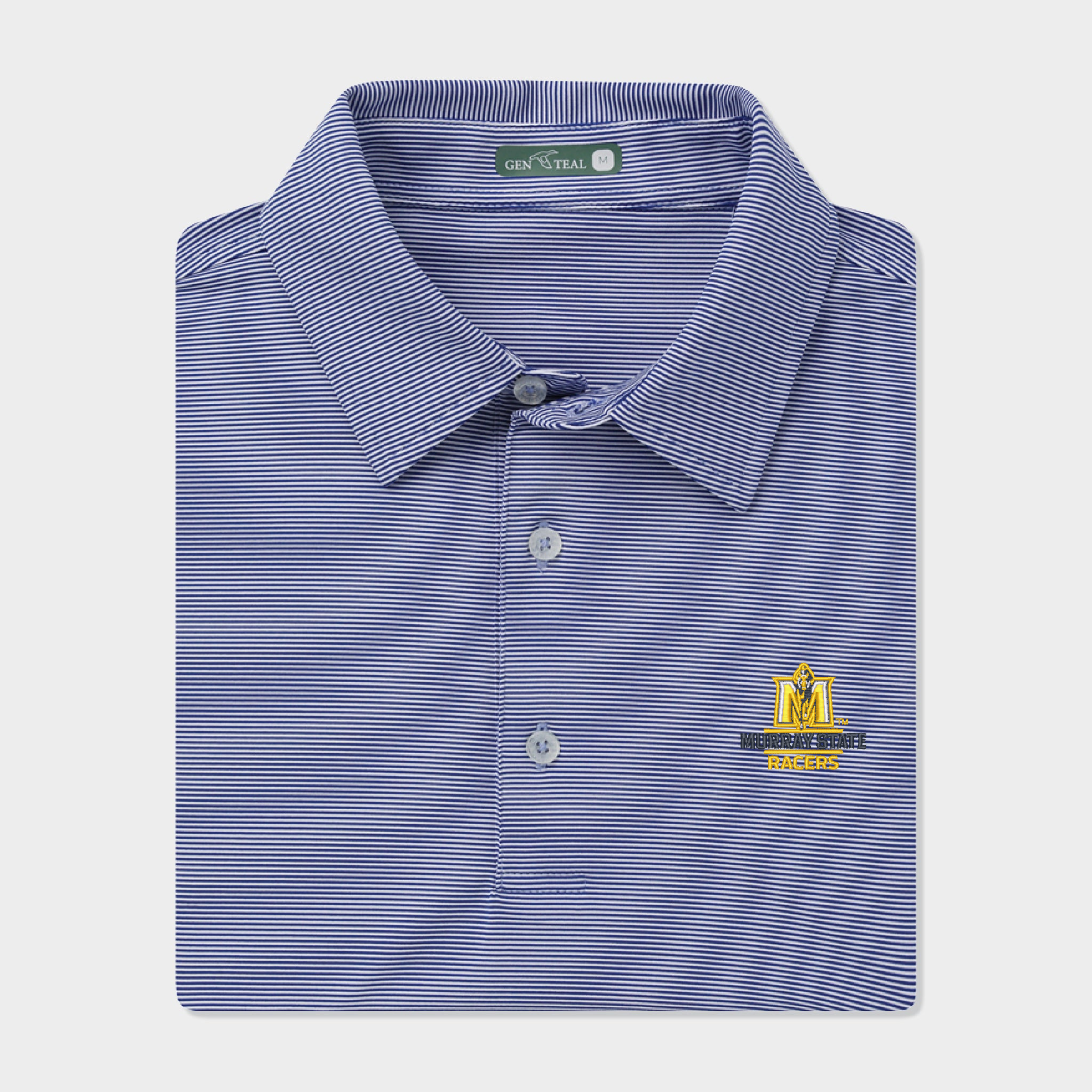 Murray State Club Pinstripe Performance Polo
