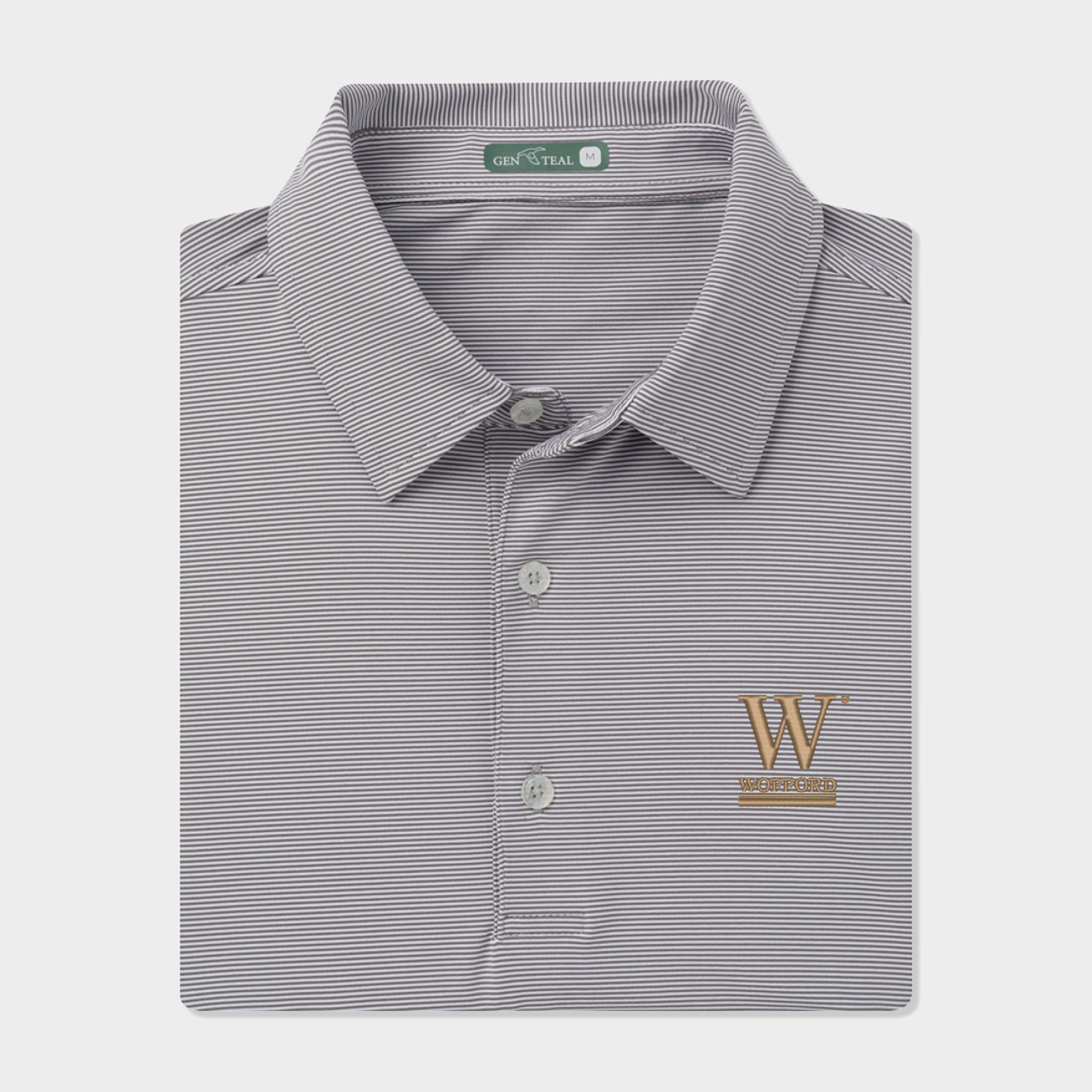 Wofford Pinstripe Performance Polo