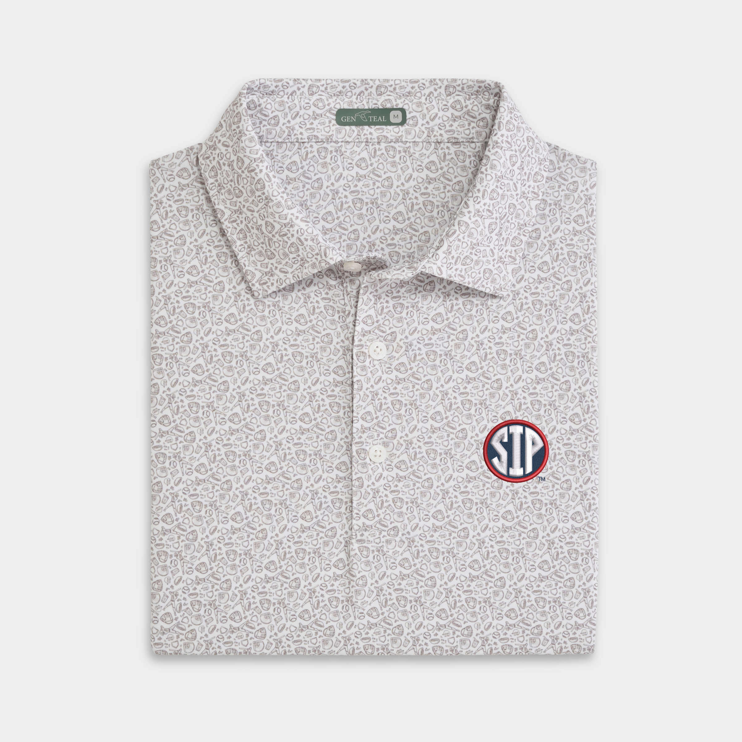 Ole Miss SIP Fastball Printed Performance Polo