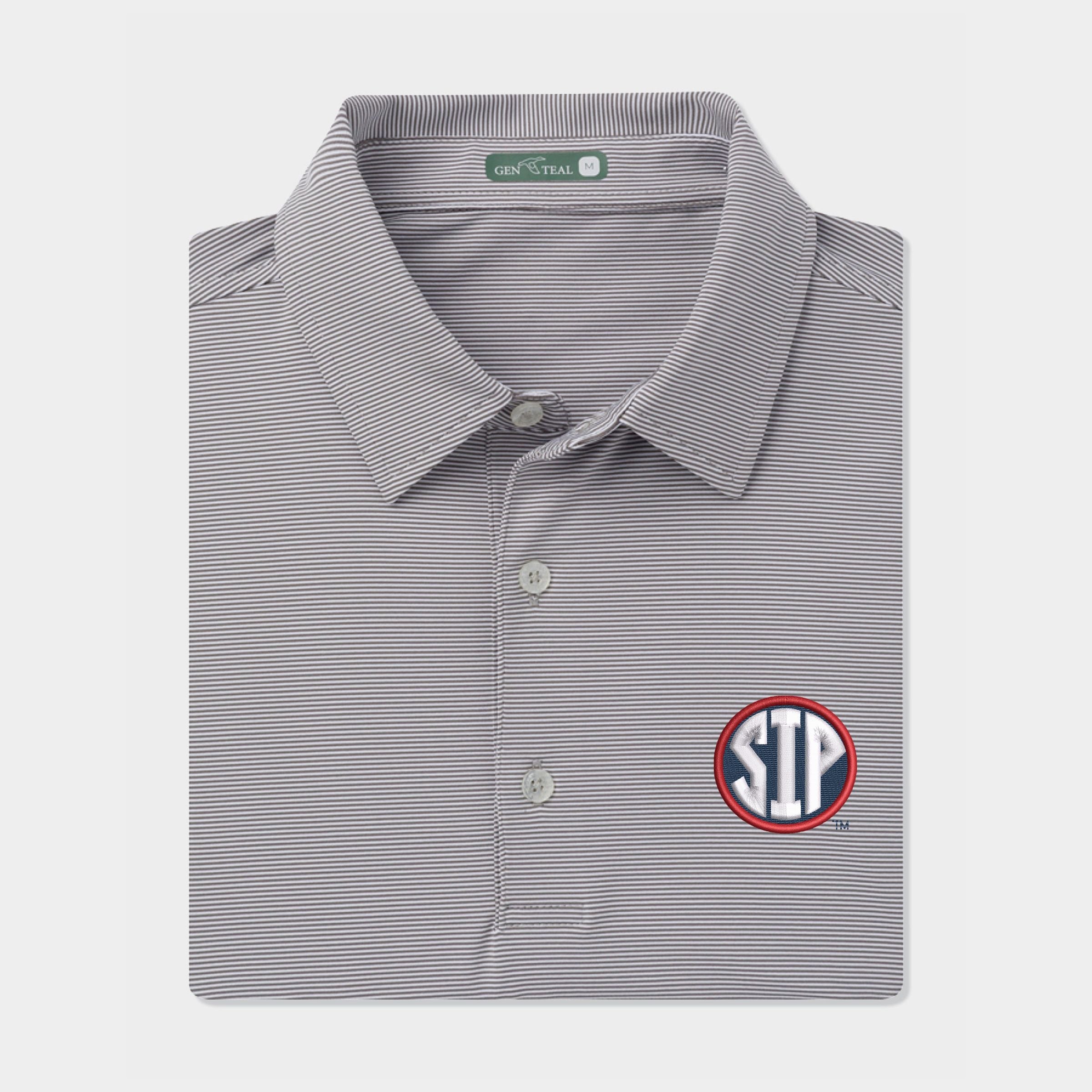 Ole Miss SIP Pinstripe Performance Polo