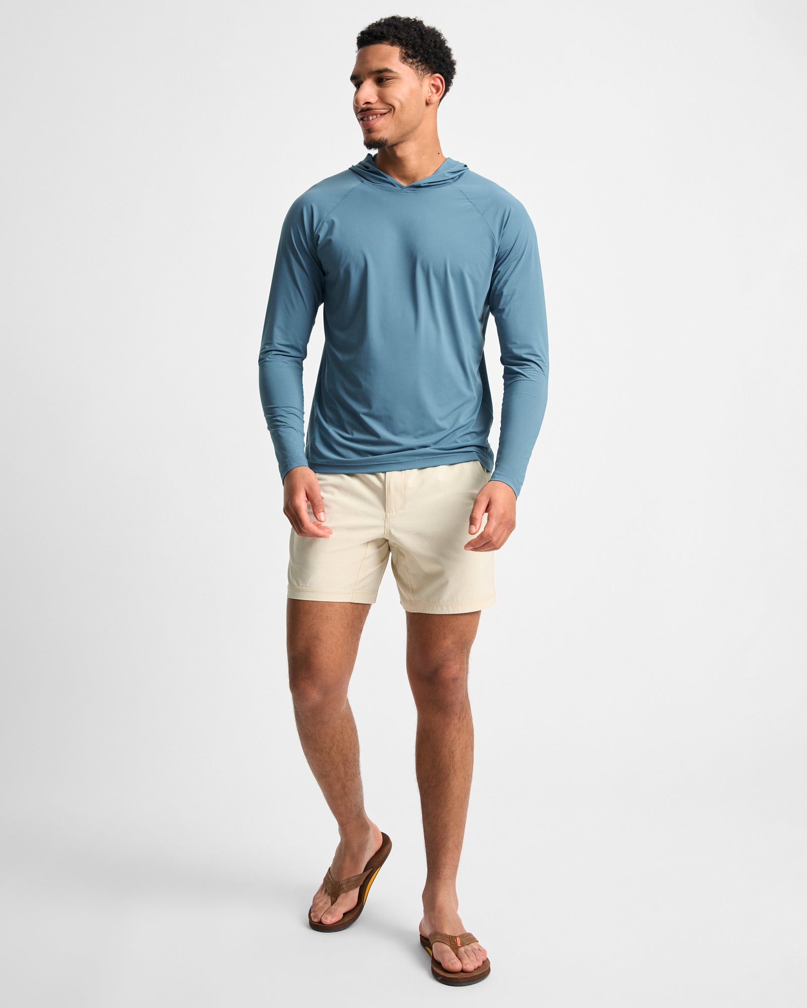Stone Blue Cayman Hooded T-Shirt