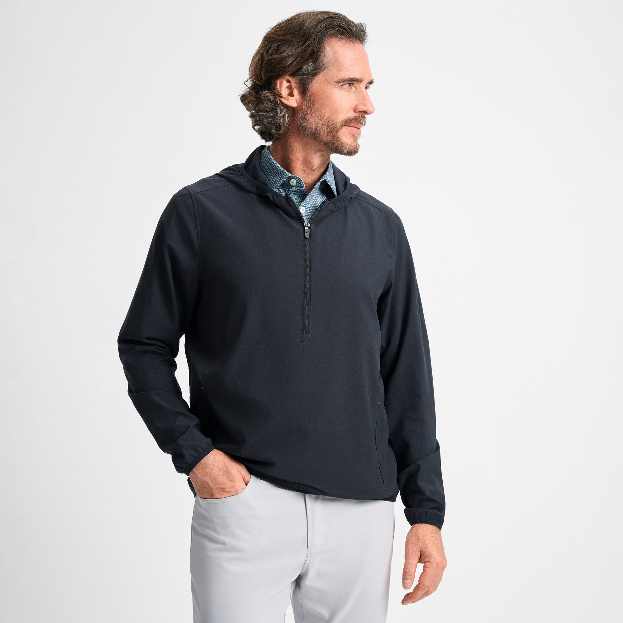 Black Capetown Half-Zip Shell