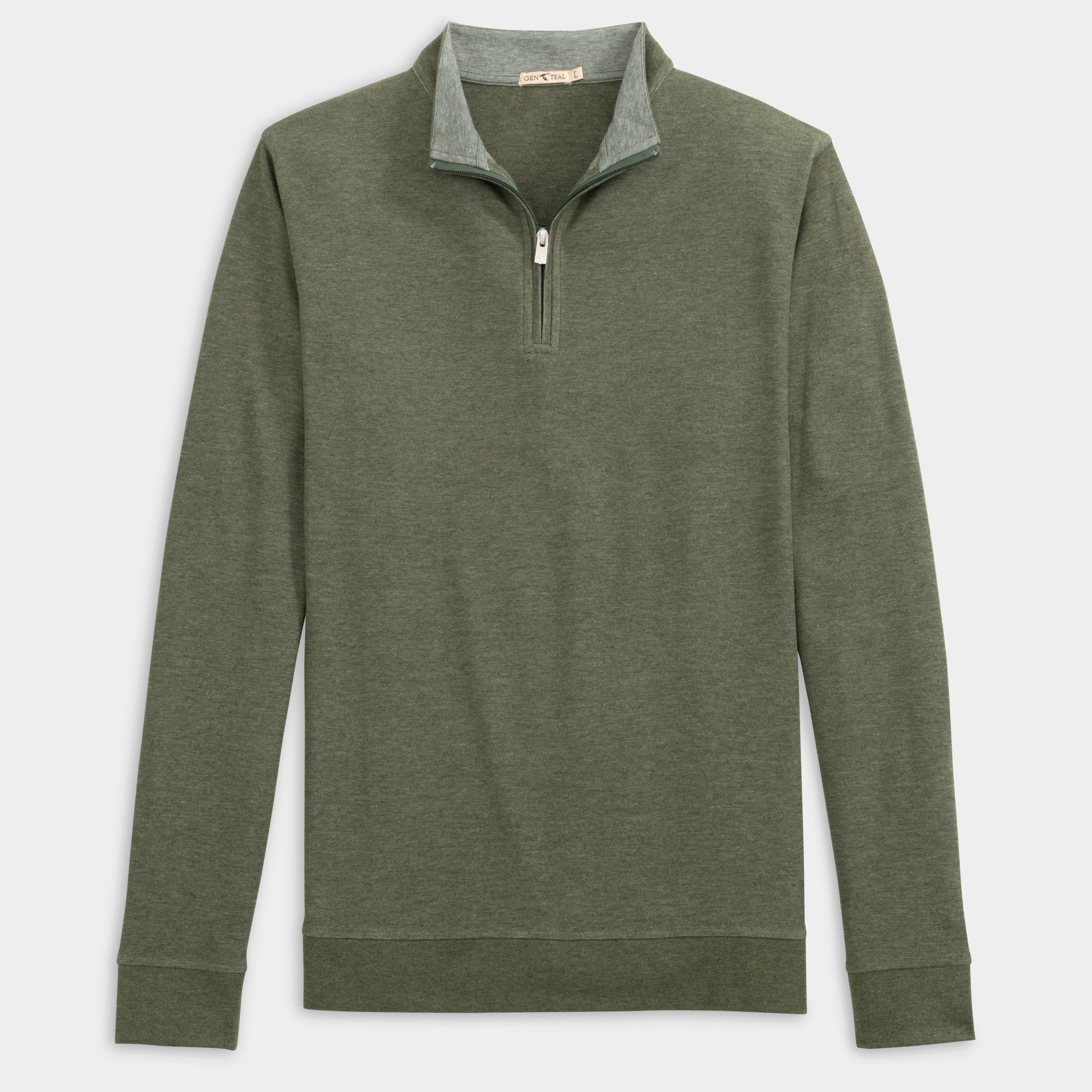 Cotton/Modal Quarter-Zip-GenTeal Apparel