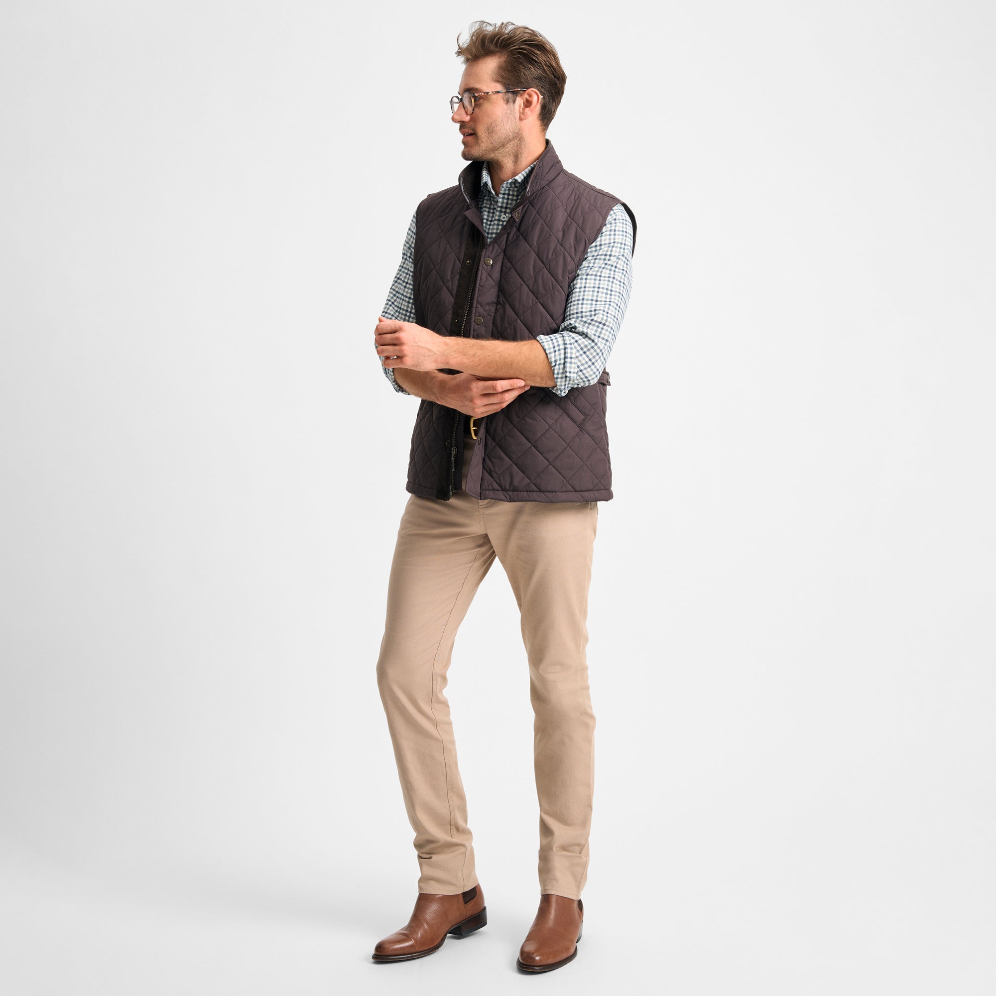Navy Northpoint Quilted Vest