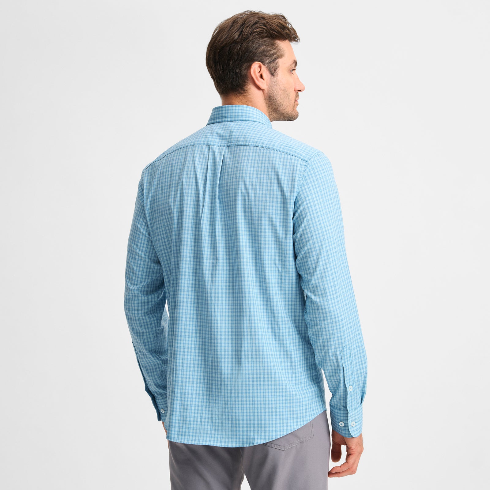 GenTeal Men's Casper Untucked Performance Sport Shirt | Color: Brook Plaid