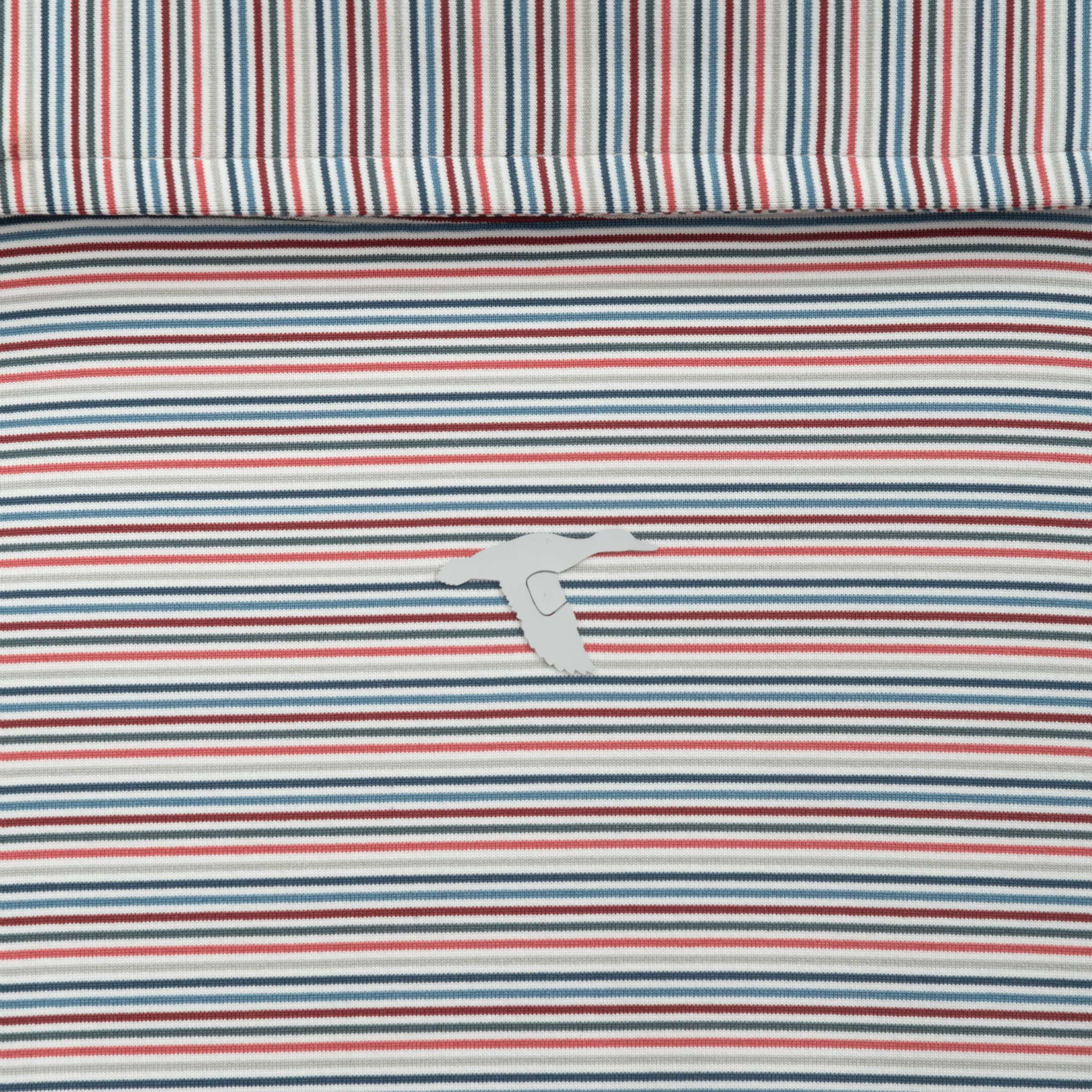 Multipinstripe Performance Polo-GenTeal Apparel