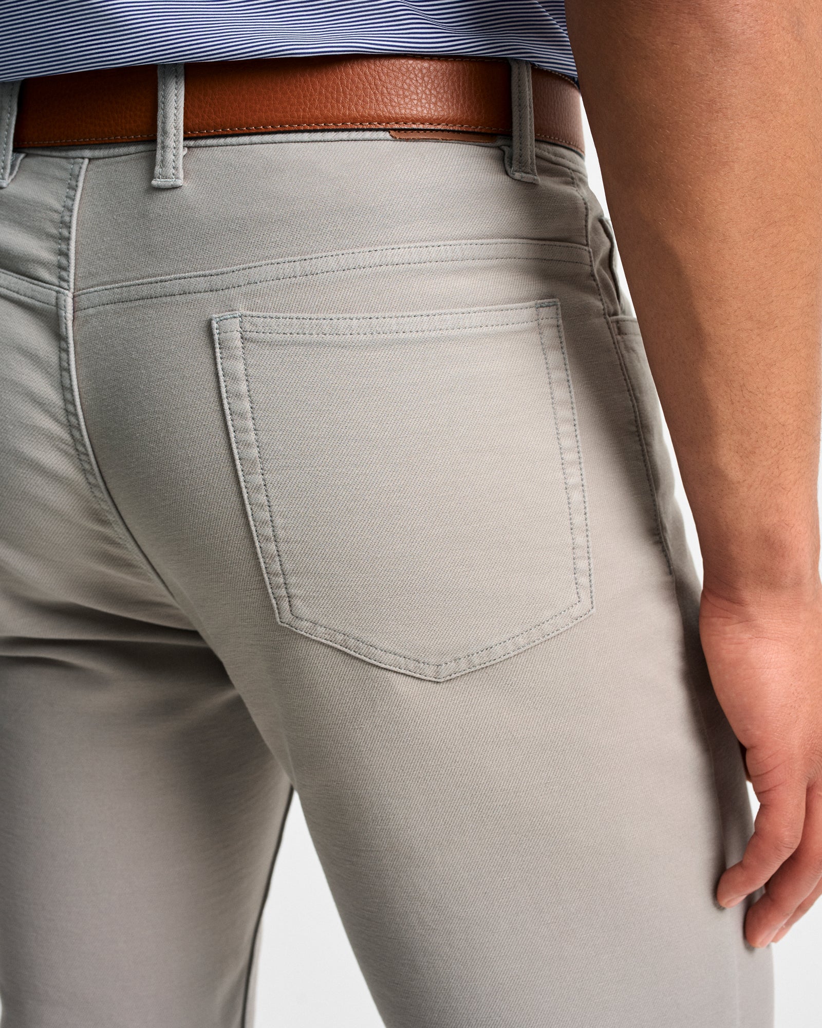 Gray Barlow Five-Pocket Pant