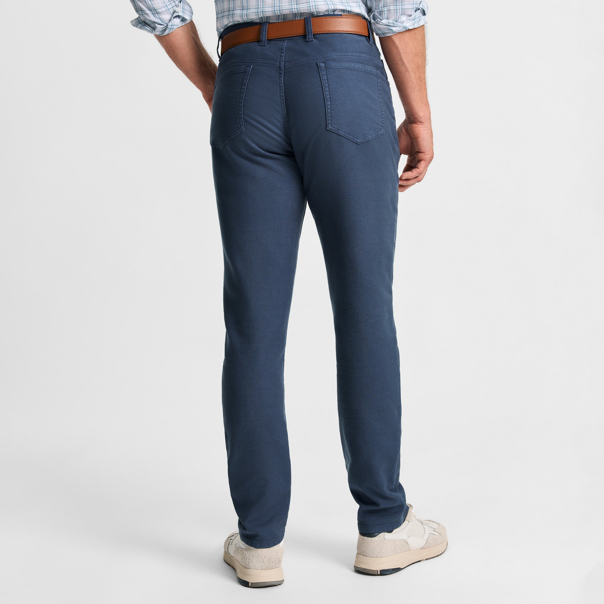 Navy Barlow Five-Pocket Pant