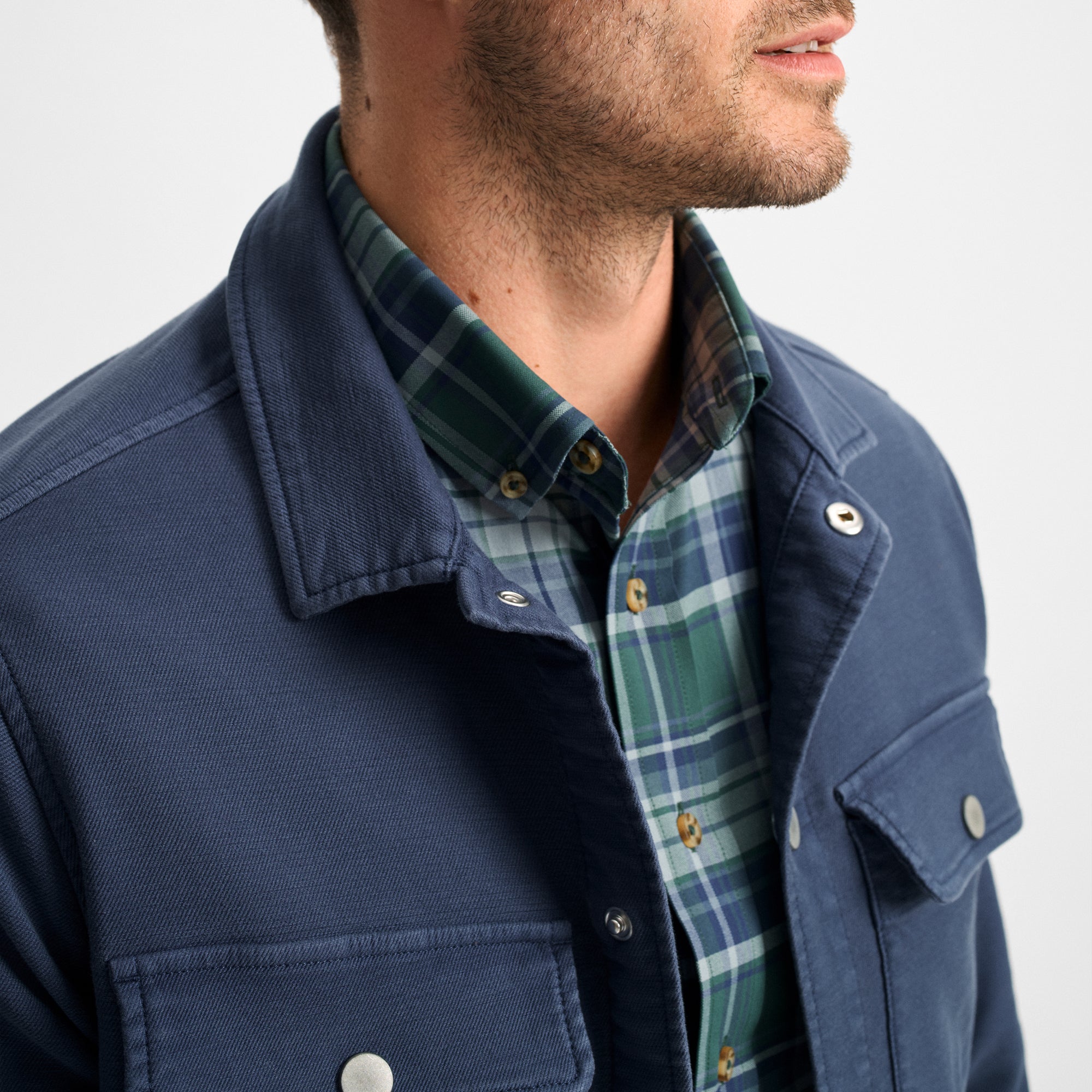 Navy Sutherland Shirt Jacket