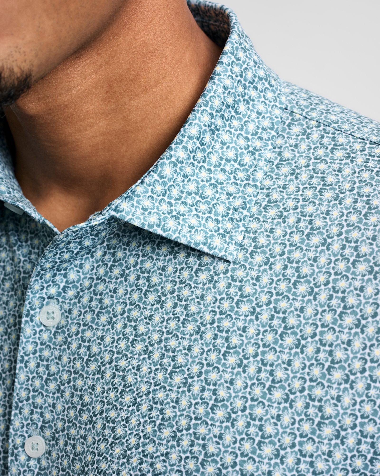 Hibiscus Printed Performance Polo