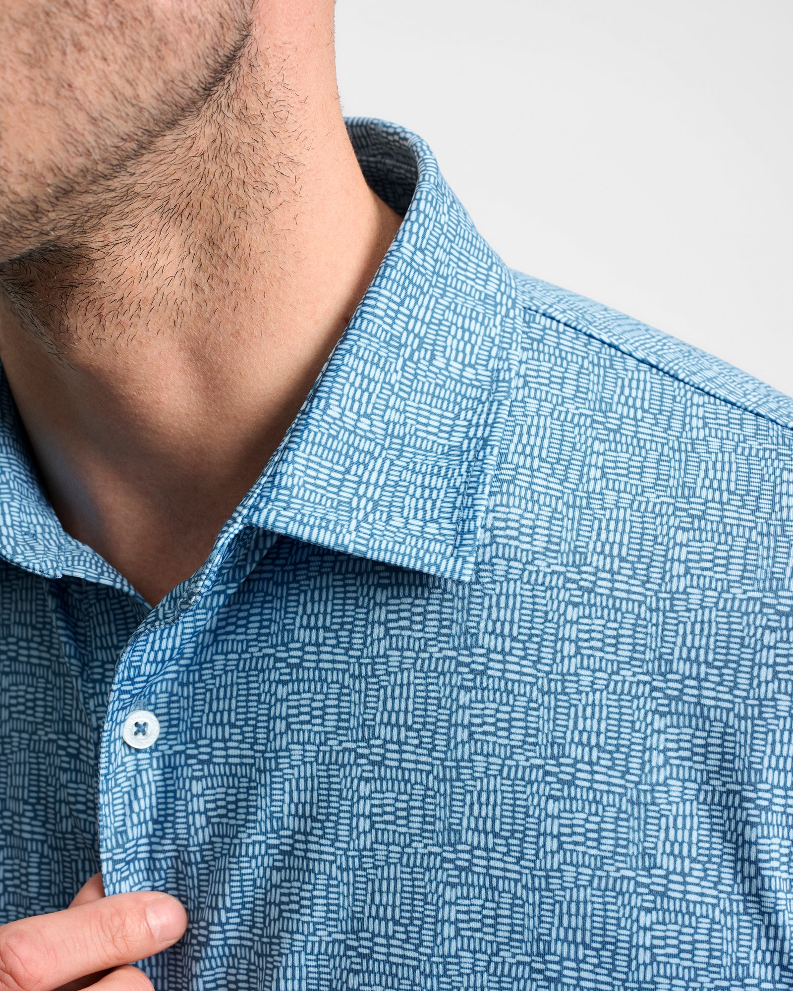 Tibbets Printed Performance Polo