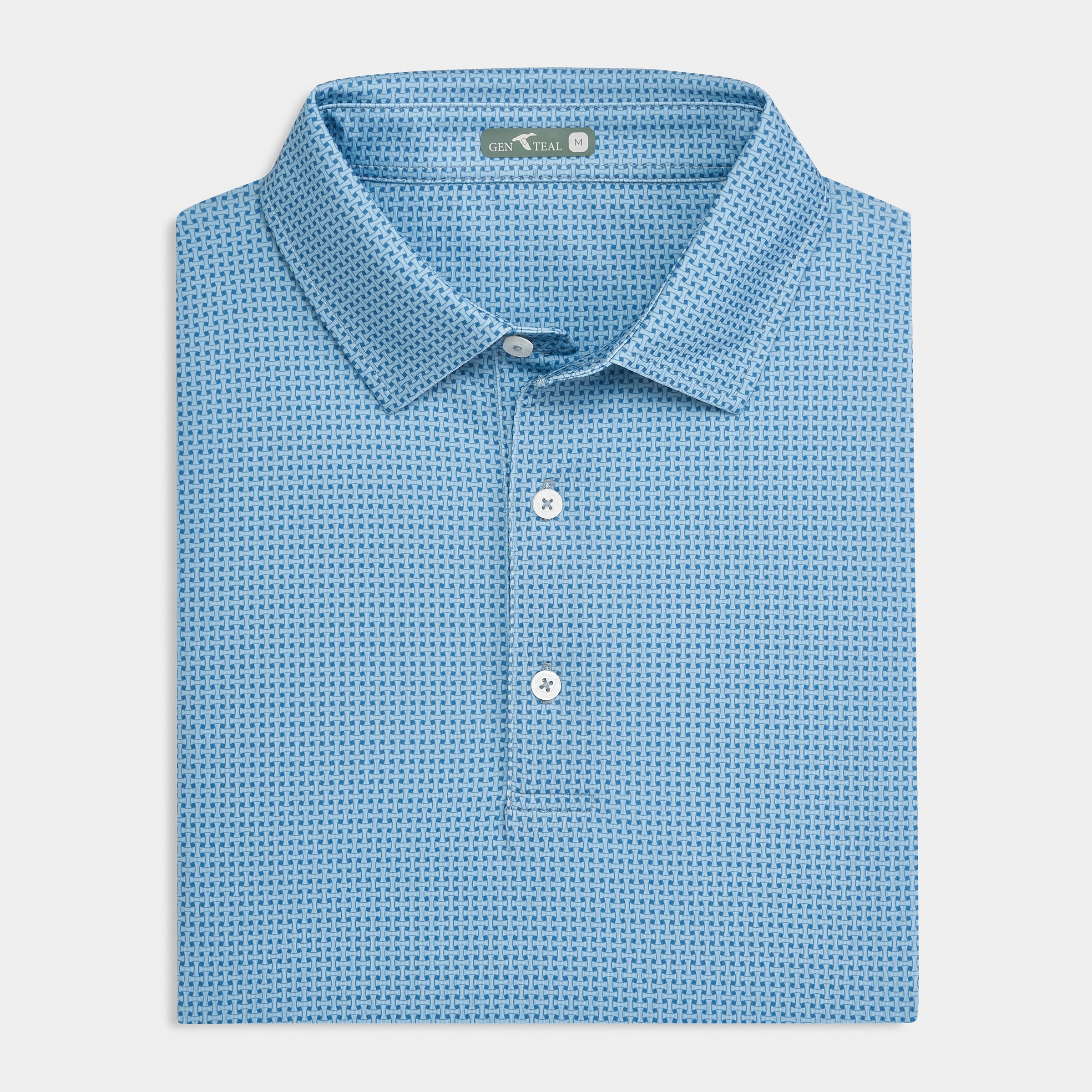 Lattice Printed Performance Polo