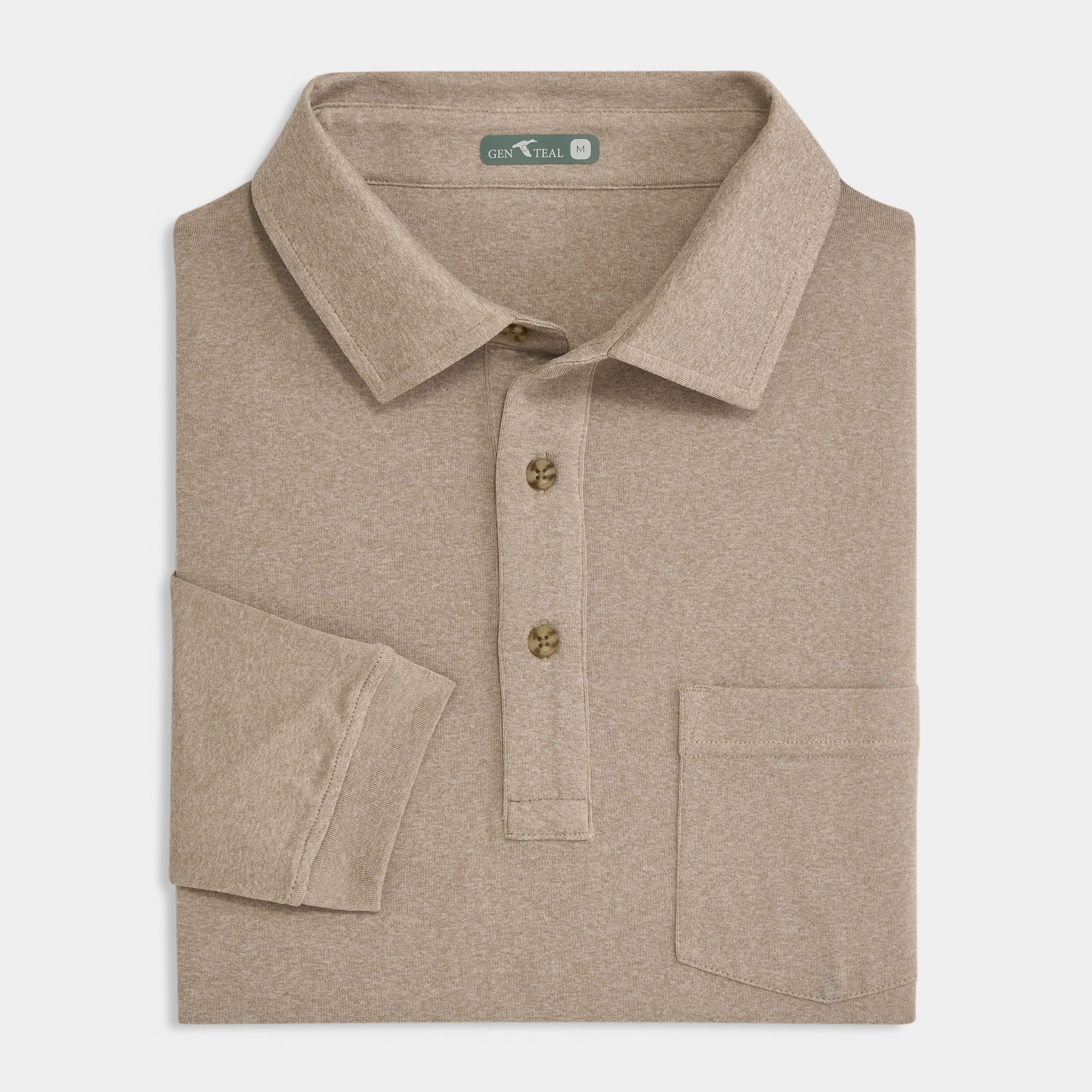 Birch Wander Long Sleeve Polo