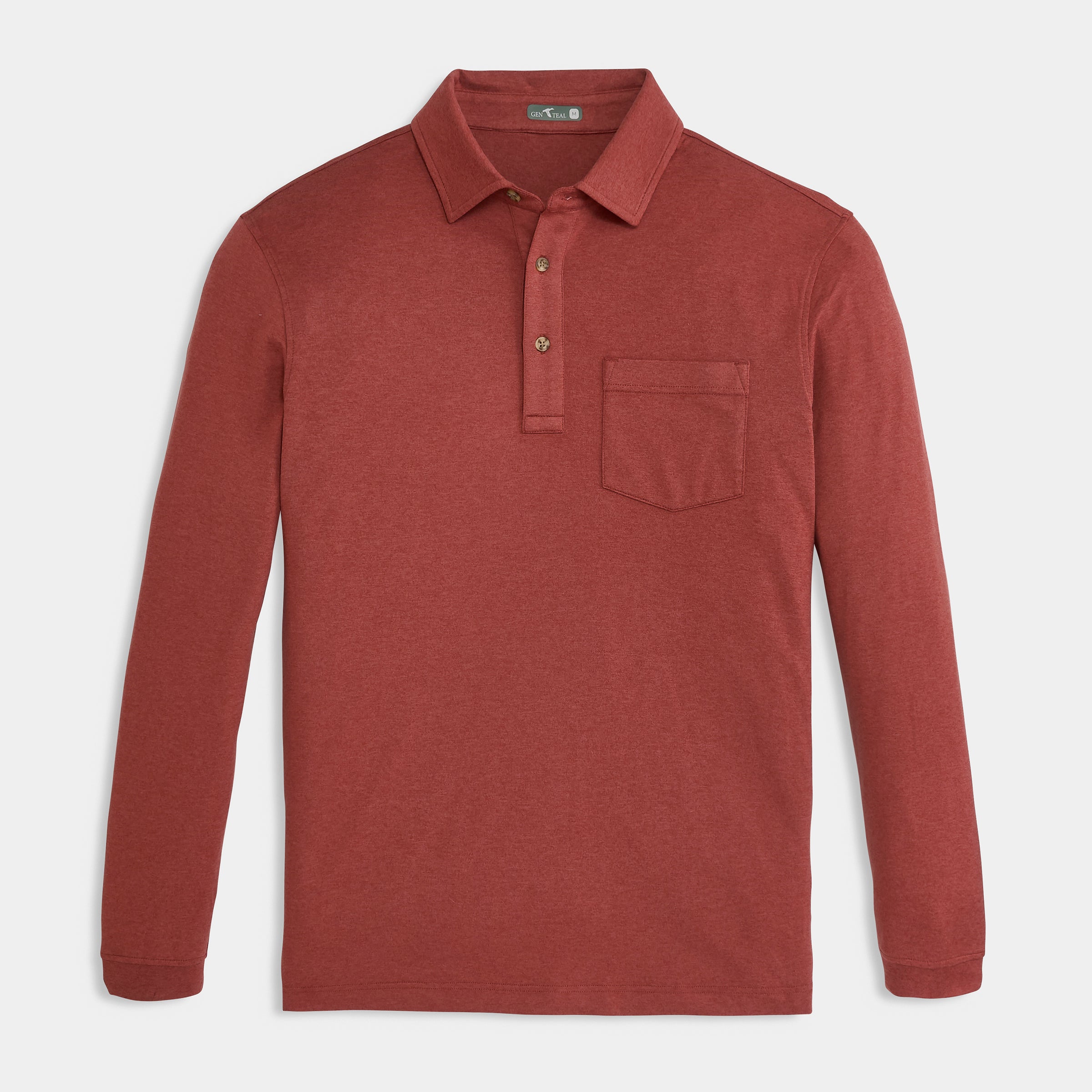 Currant Wander Long Sleeve Polo