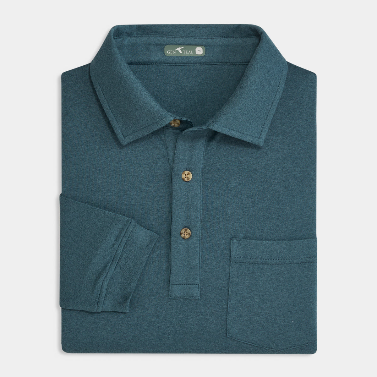 Indigo Wander Long Sleeve Polo