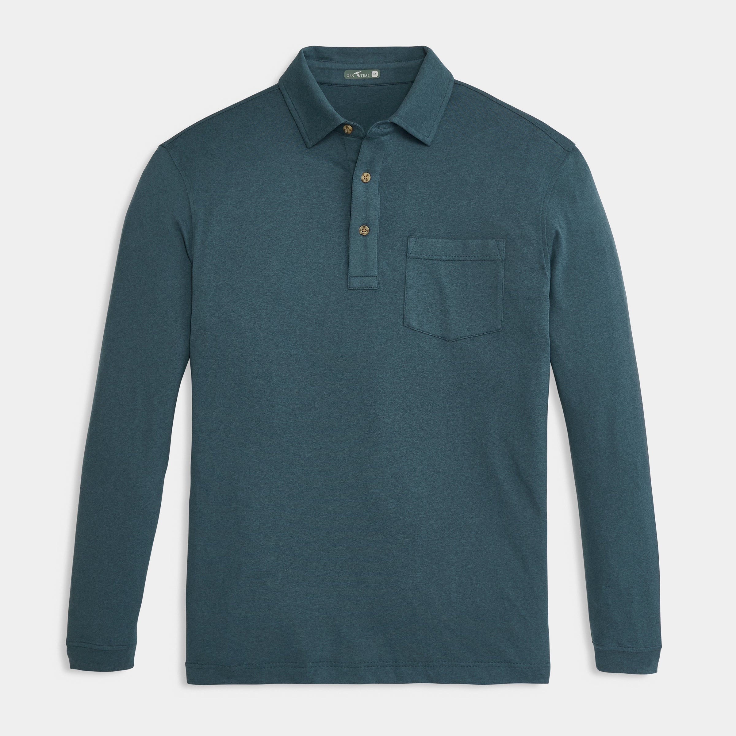 Indigo Wander Long Sleeve Polo