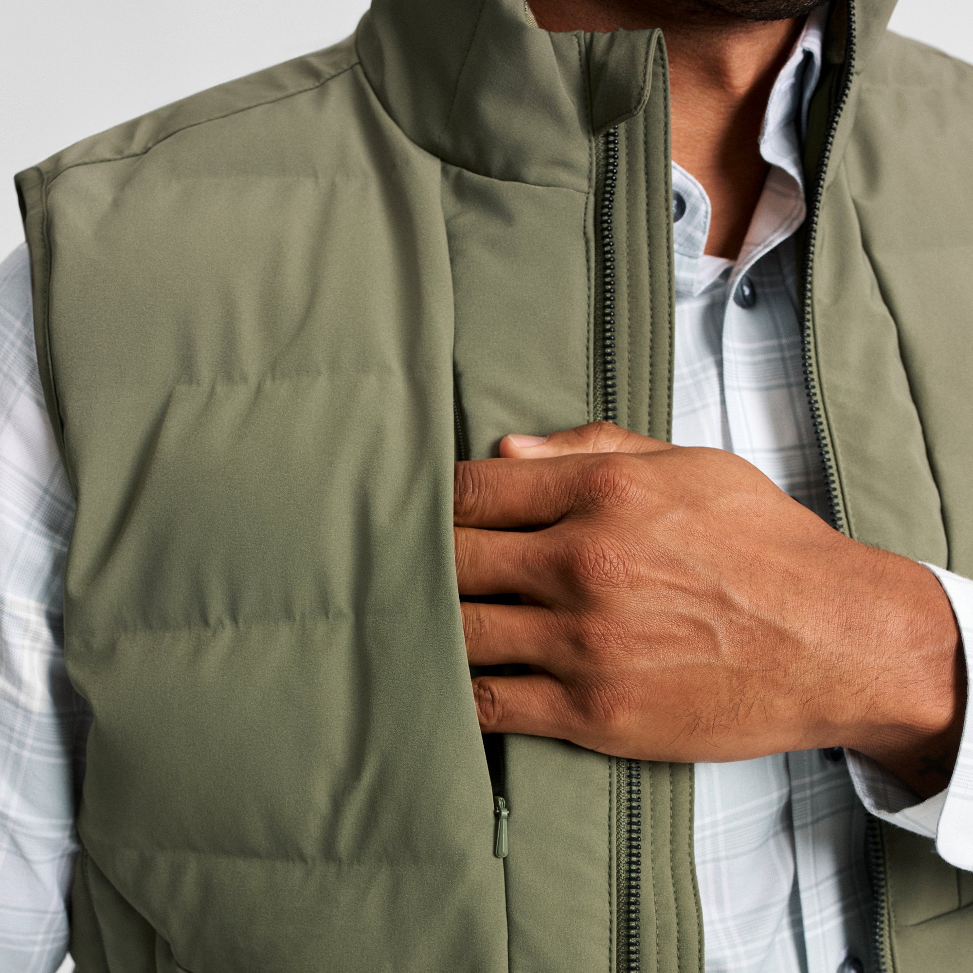 Men's Olive Anderson Vest | GenTeal
