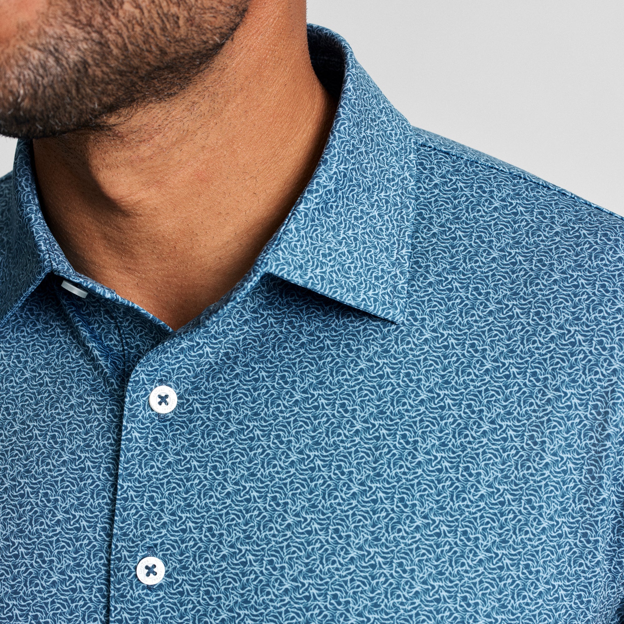 Twilight Antlers Printed Performance Polo