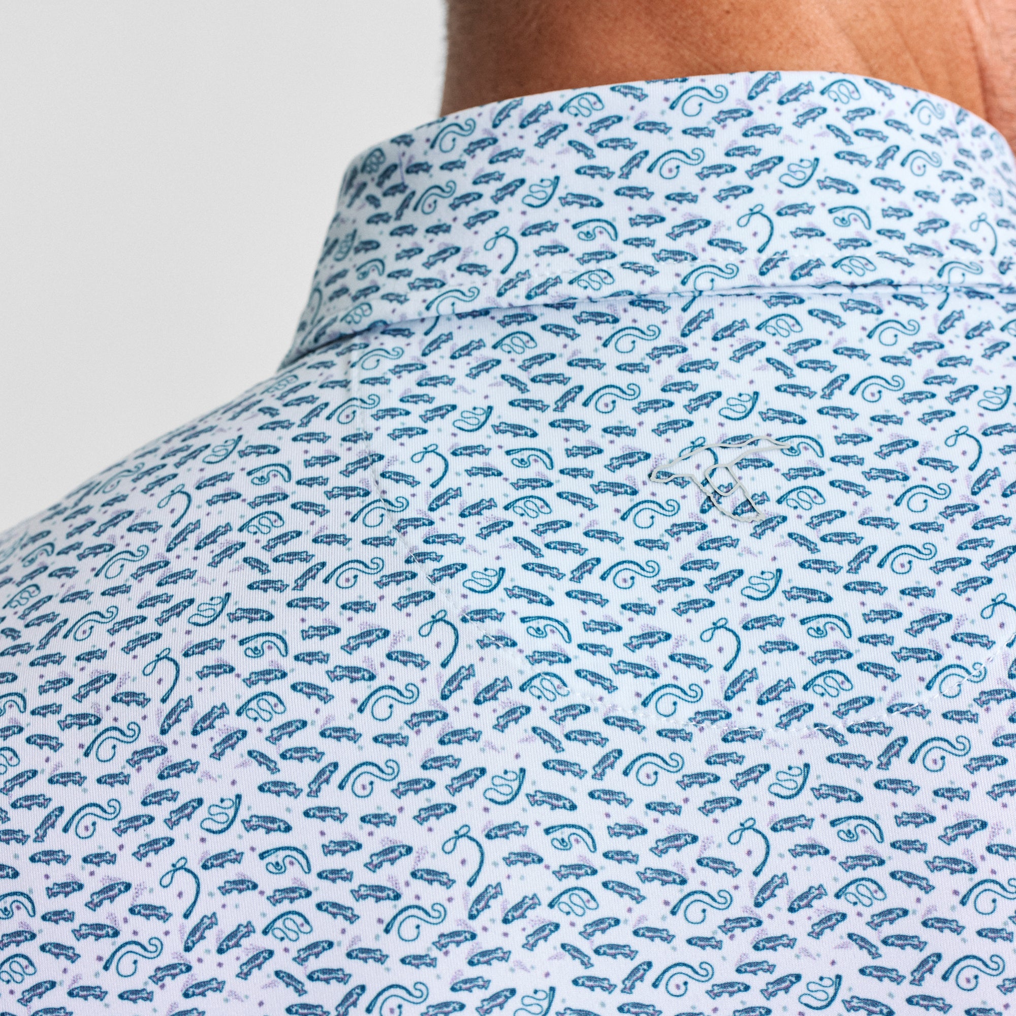 Catch and Release Printed Performance Polo | GenTeal Men's Apparel