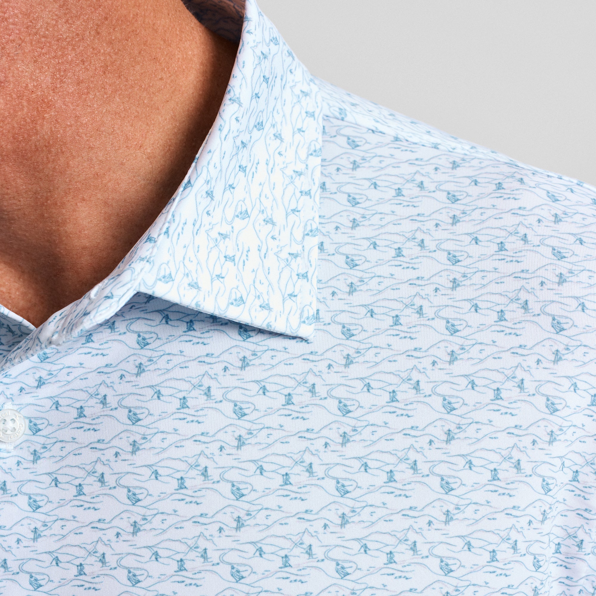 Downhill Delight Printed Performance Polo