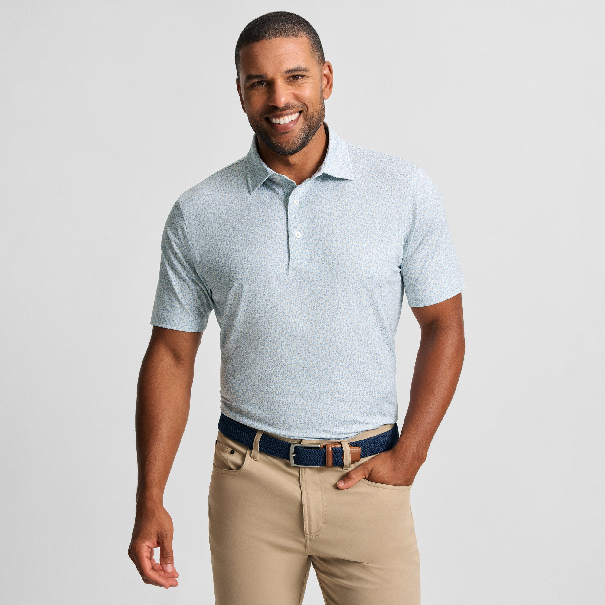 Highland Herd Printed Performance Polo