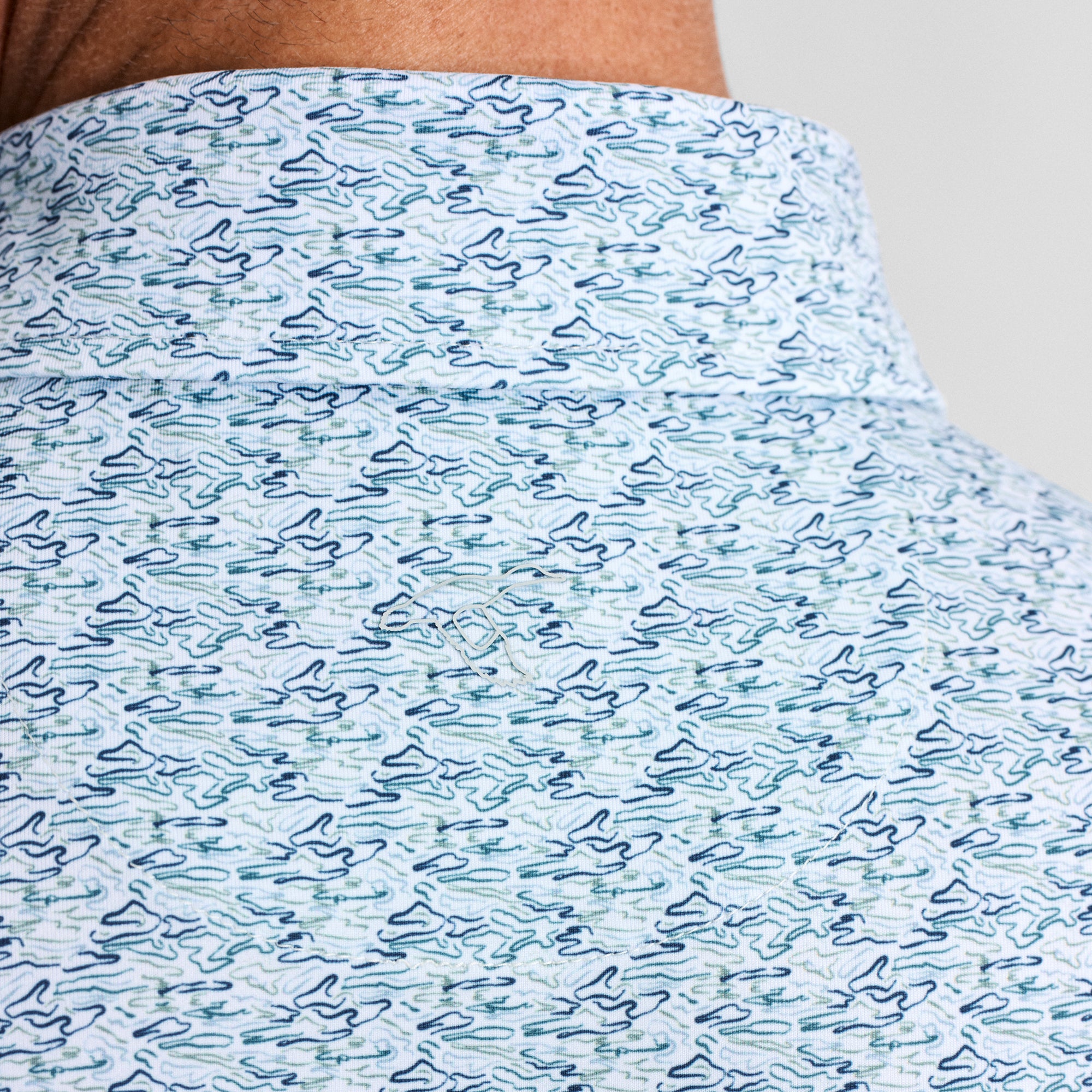 Ripple Effect Printed Performance Polo