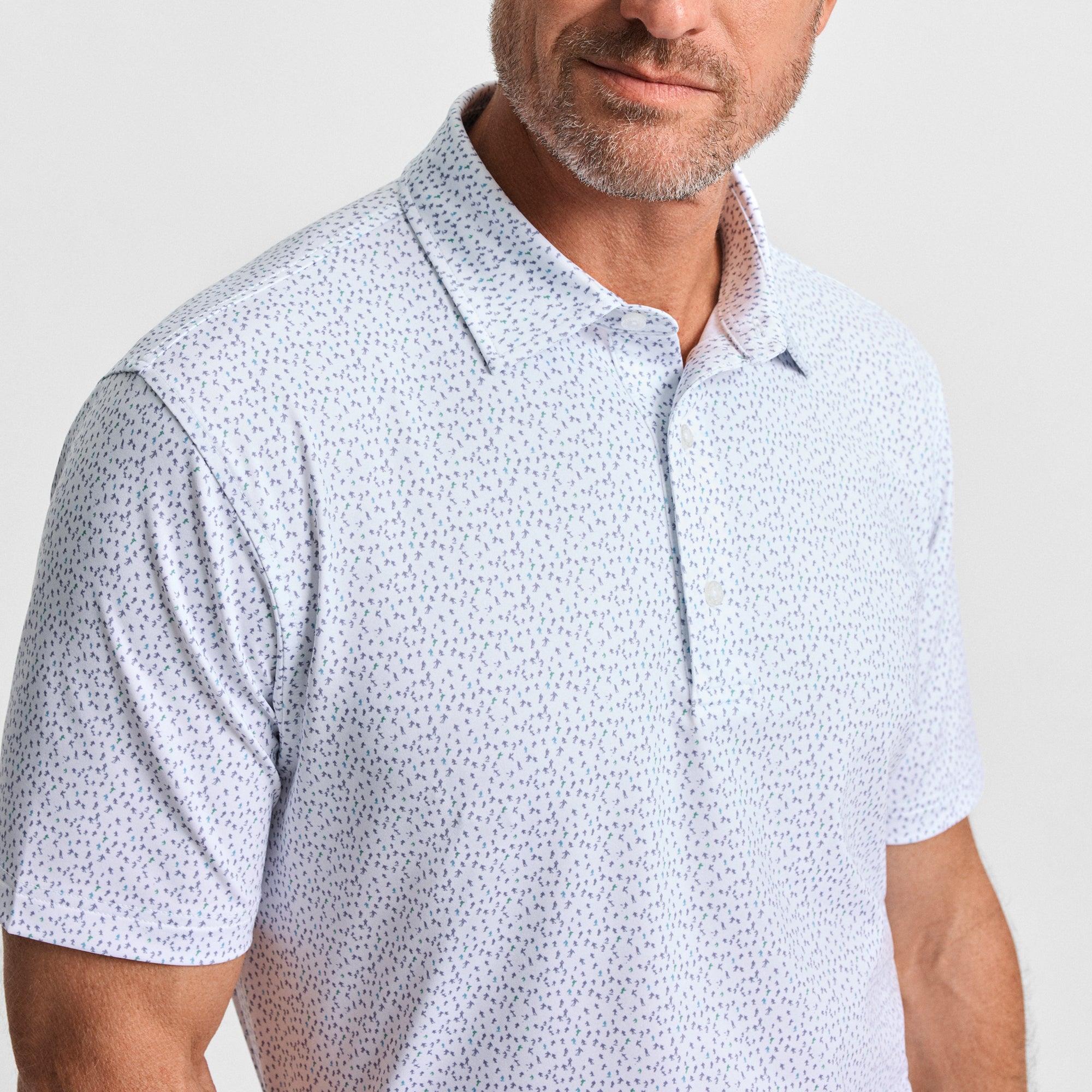 Snow Sprint Printed Performance Polo