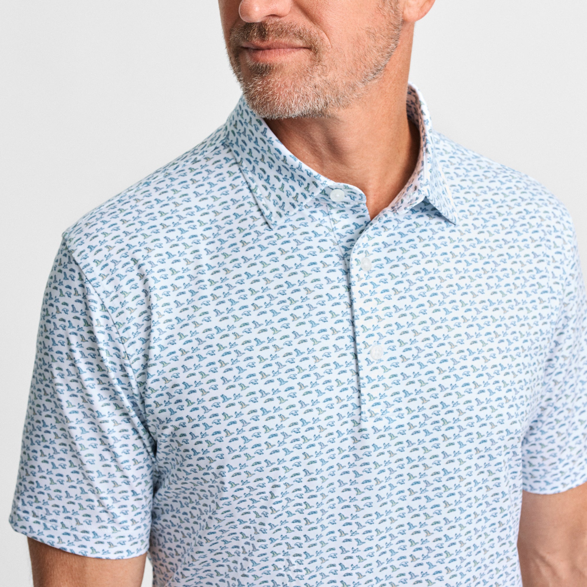 Soaring Silhouettes Printed Performance Polo